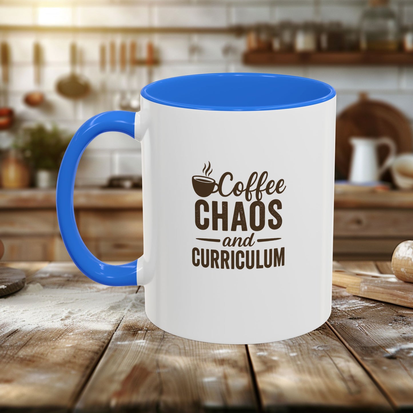 colorful coffee mug - perfect for teachers | teachers with attitude | coffee chaos and curriculum