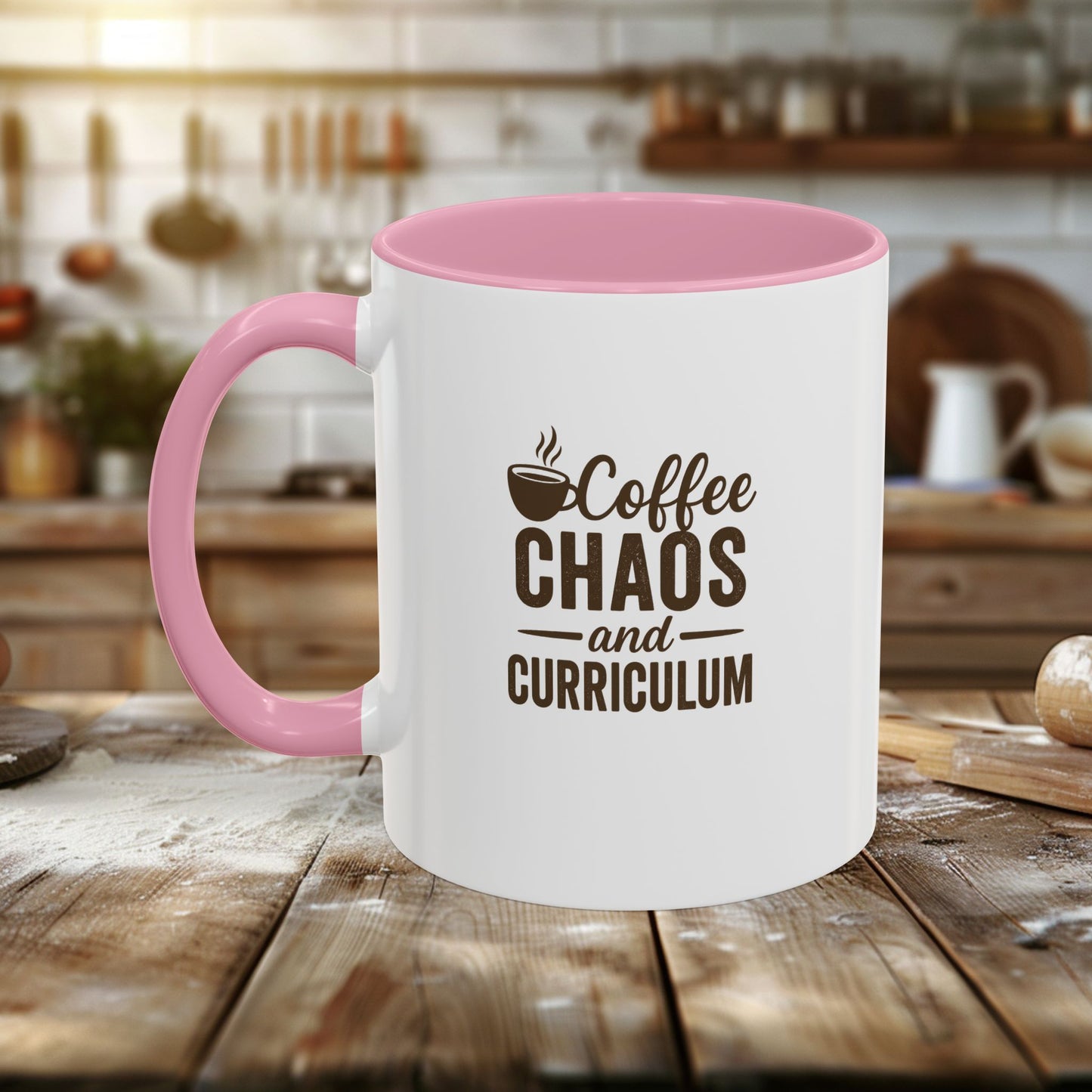 colorful coffee mug - perfect for teachers | teachers with attitude | coffee chaos and curriculum