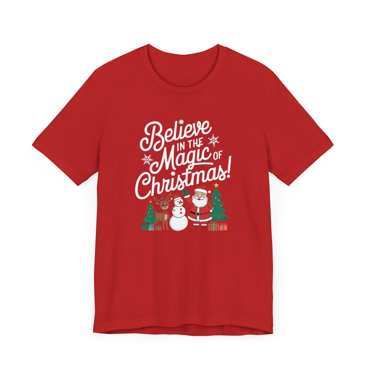 men & women christmas t-shirt. magic of christmas. unisex christmas t-shirt.