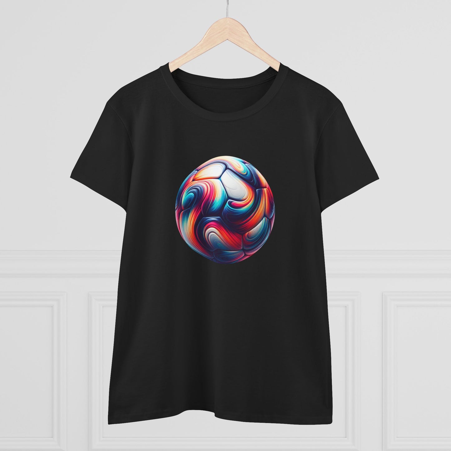 stylish women's cotton tee for sports enthusiasts
