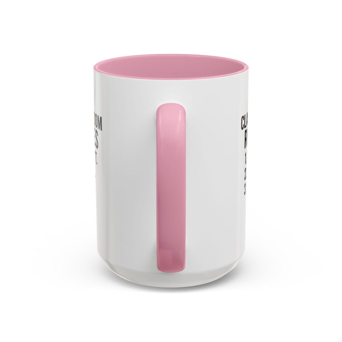 colorful classroom rules mug - perfect for teachers and students. teachers with attitude.