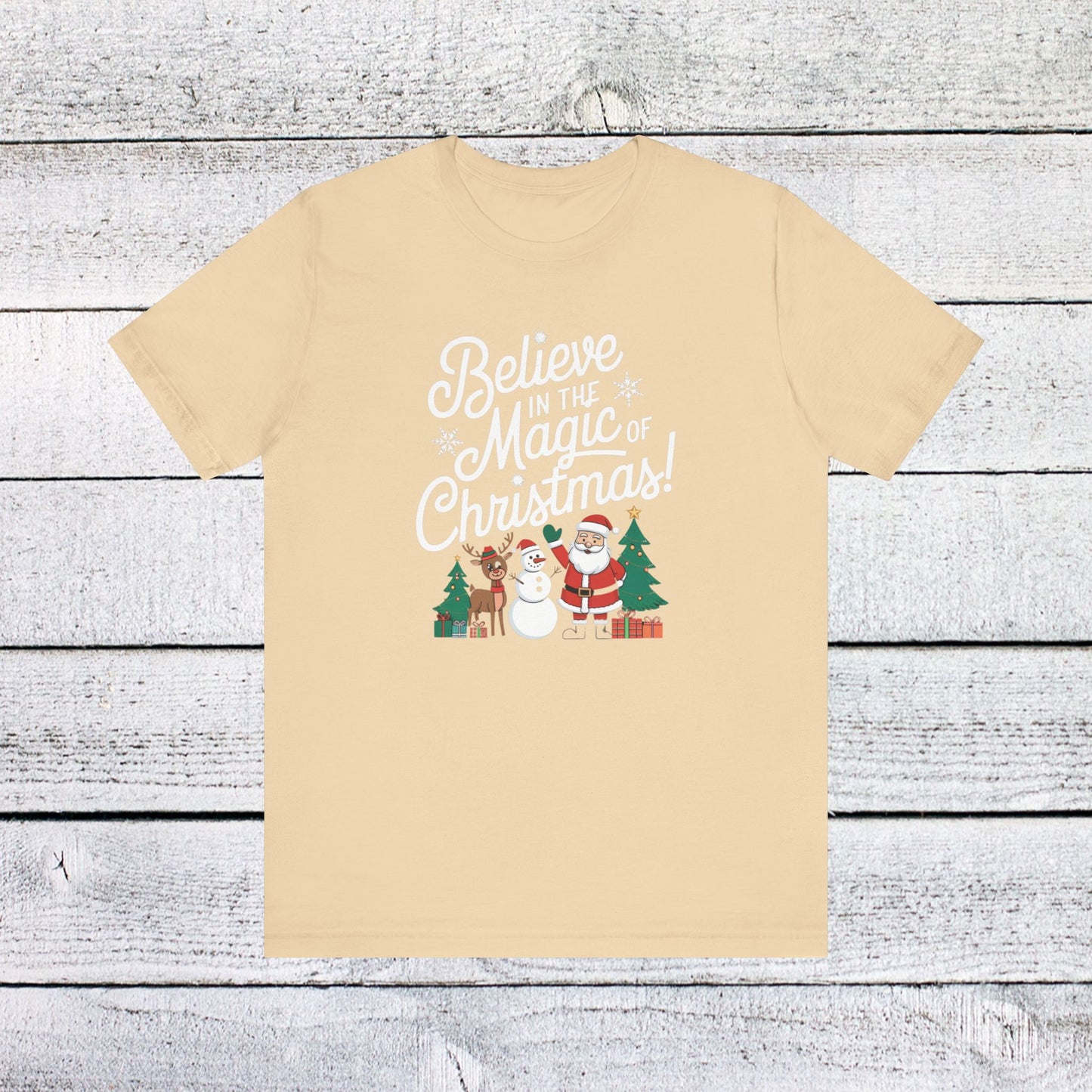 men & women christmas t-shirt. magic of christmas. unisex christmas t-shirt.