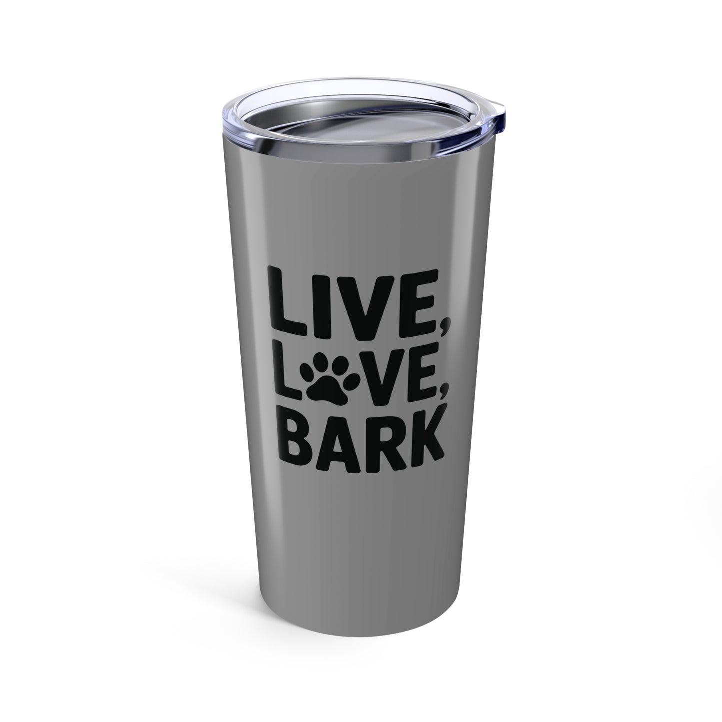 tumbler 20oz - live love bark | funny dog lover gift | cute pet quote design
