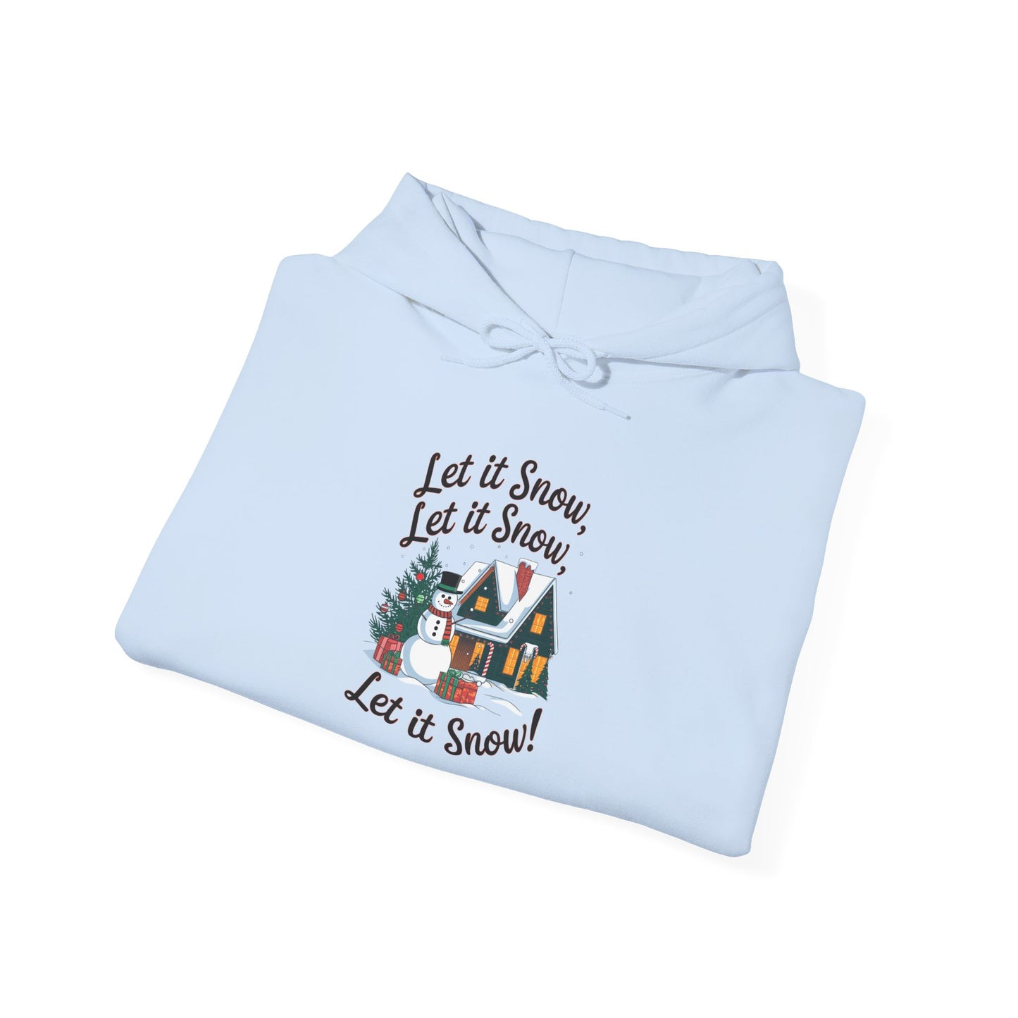 men's and women's christmas sweatshirt. let it snow! unisex christmas sweatshirt.