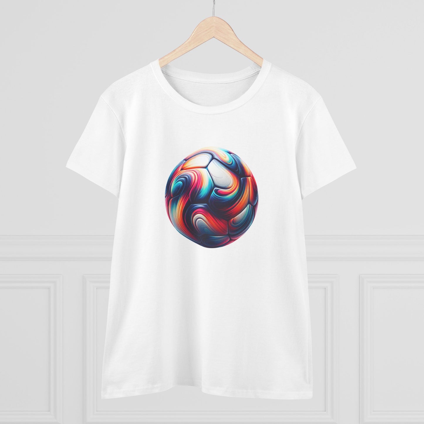 stylish women's cotton tee for sports enthusiasts