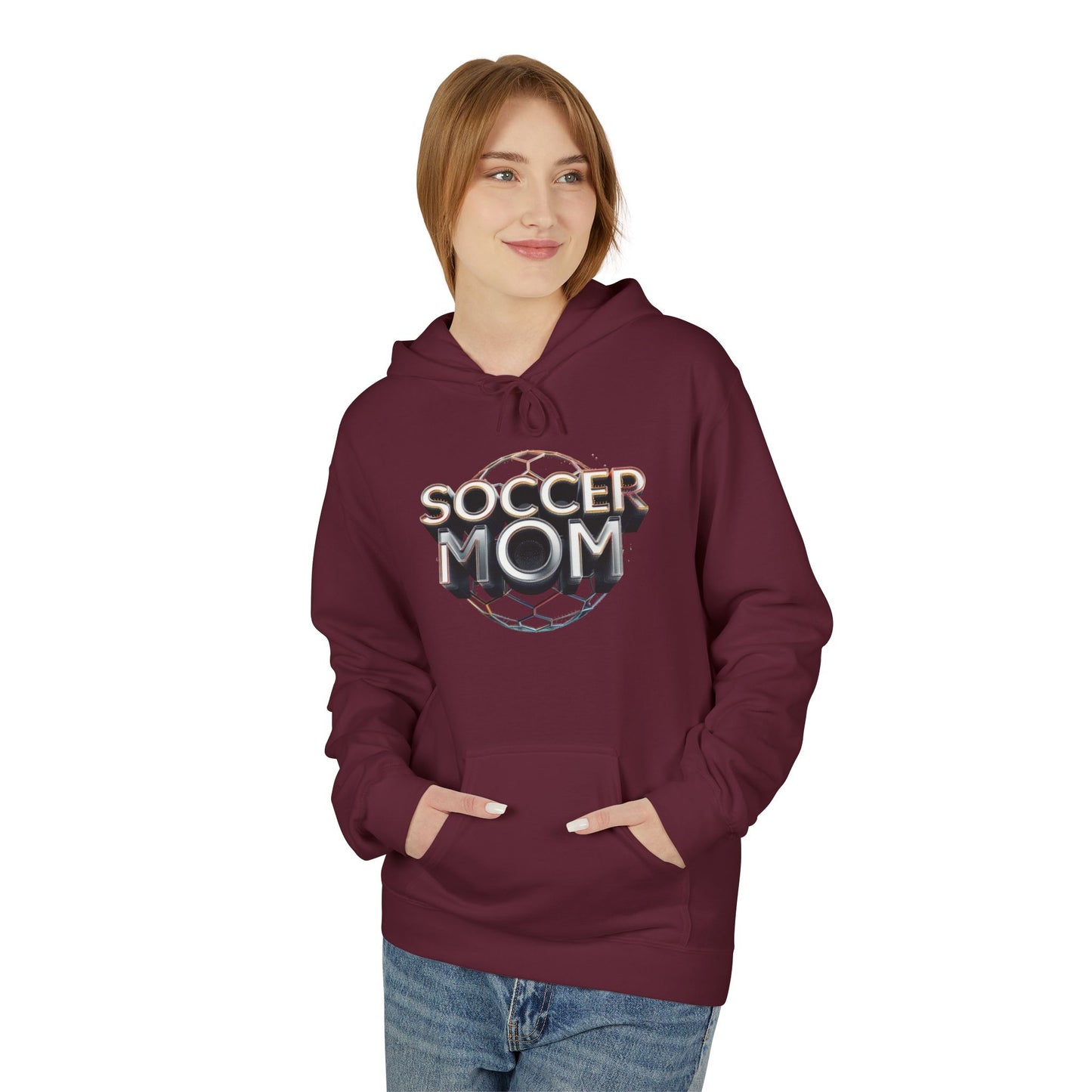 trendy unisex softstyle hoodie - perfect for soccer moms