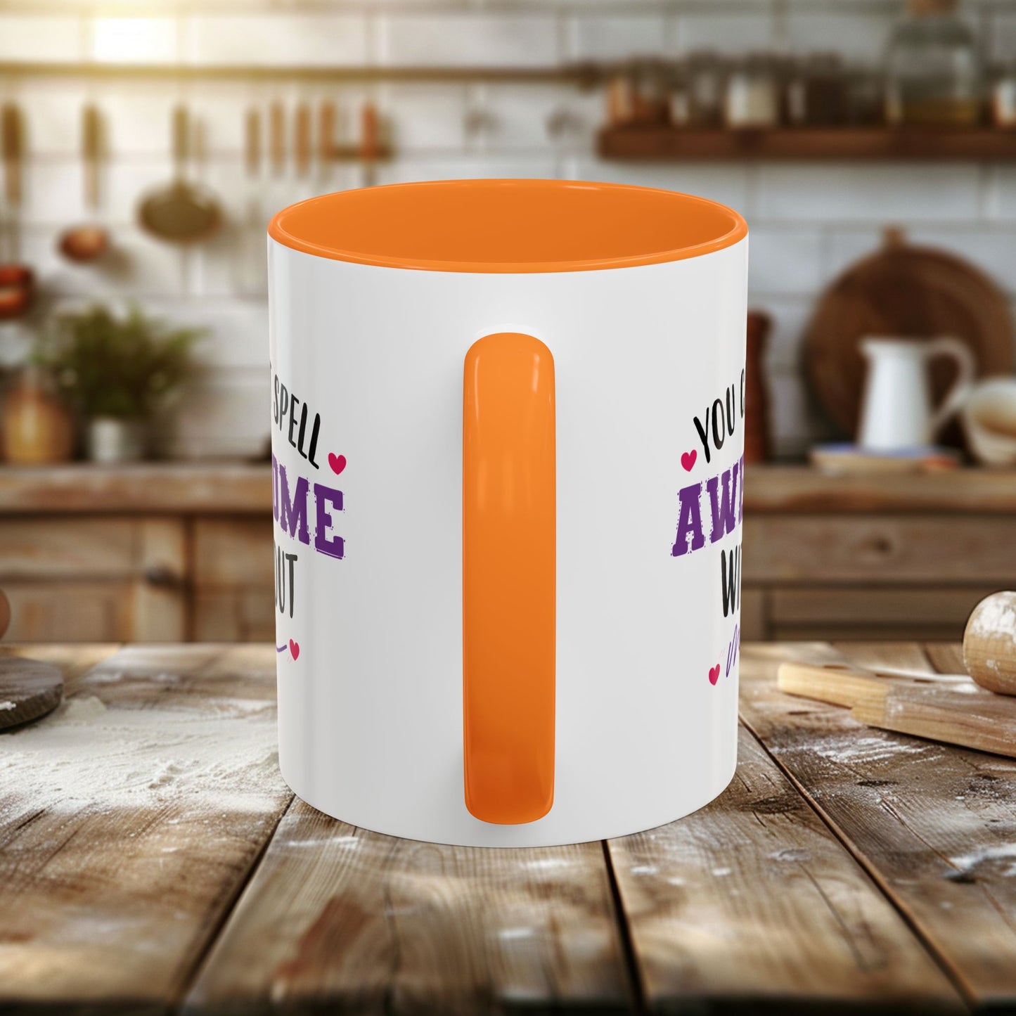 colorful mugs (11oz, 15oz) - you can’t spell awesome without me - funny confidence quote