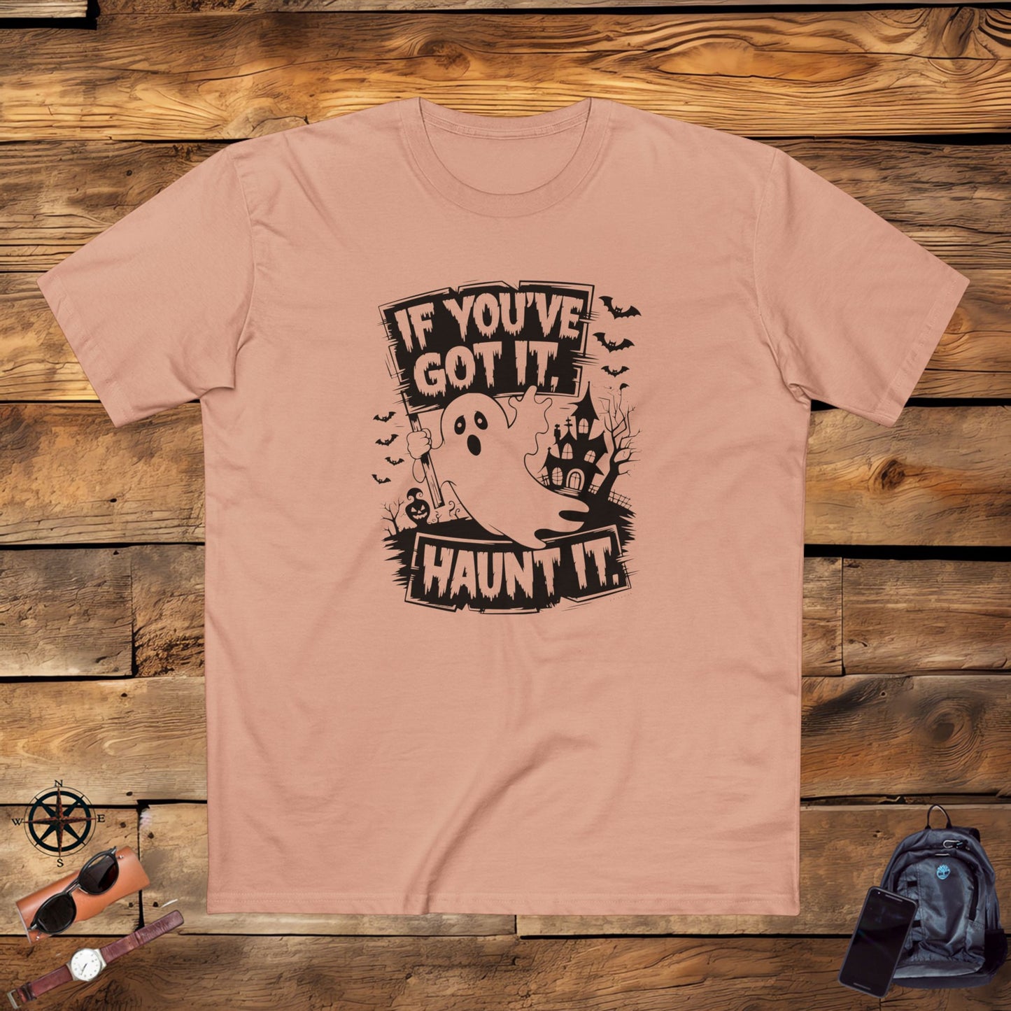 men's' t-shirt, men's tee, men's halloween t-shirt, halloween funny gift, if you've got it, haunt it!