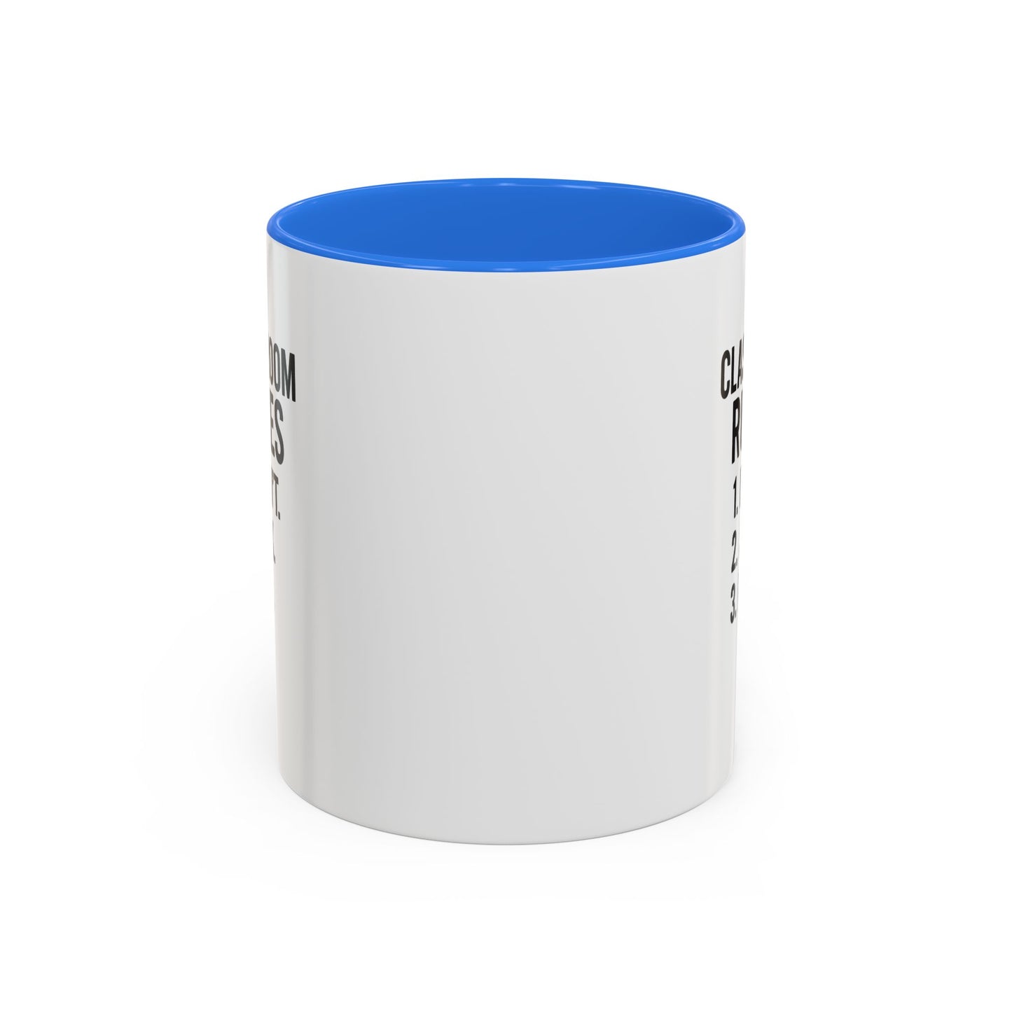 colorful classroom rules mug - perfect for teachers and students. teachers with attitude.