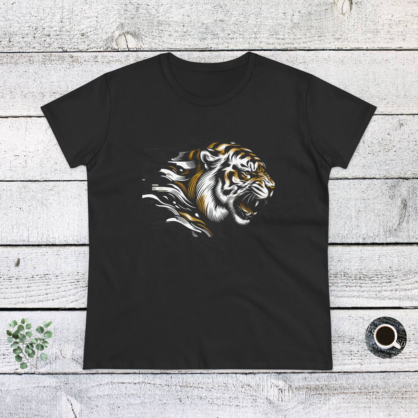 fierce tiger graphic cotton tee