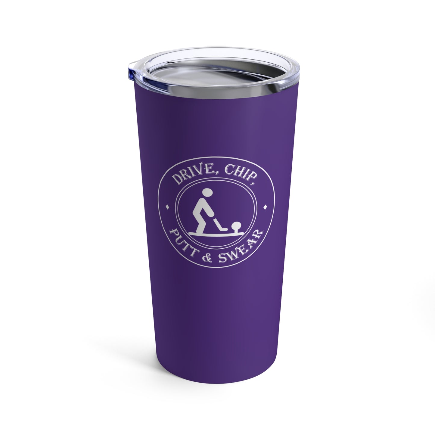 tumbler (20oz) - drive, chip, putt & swear