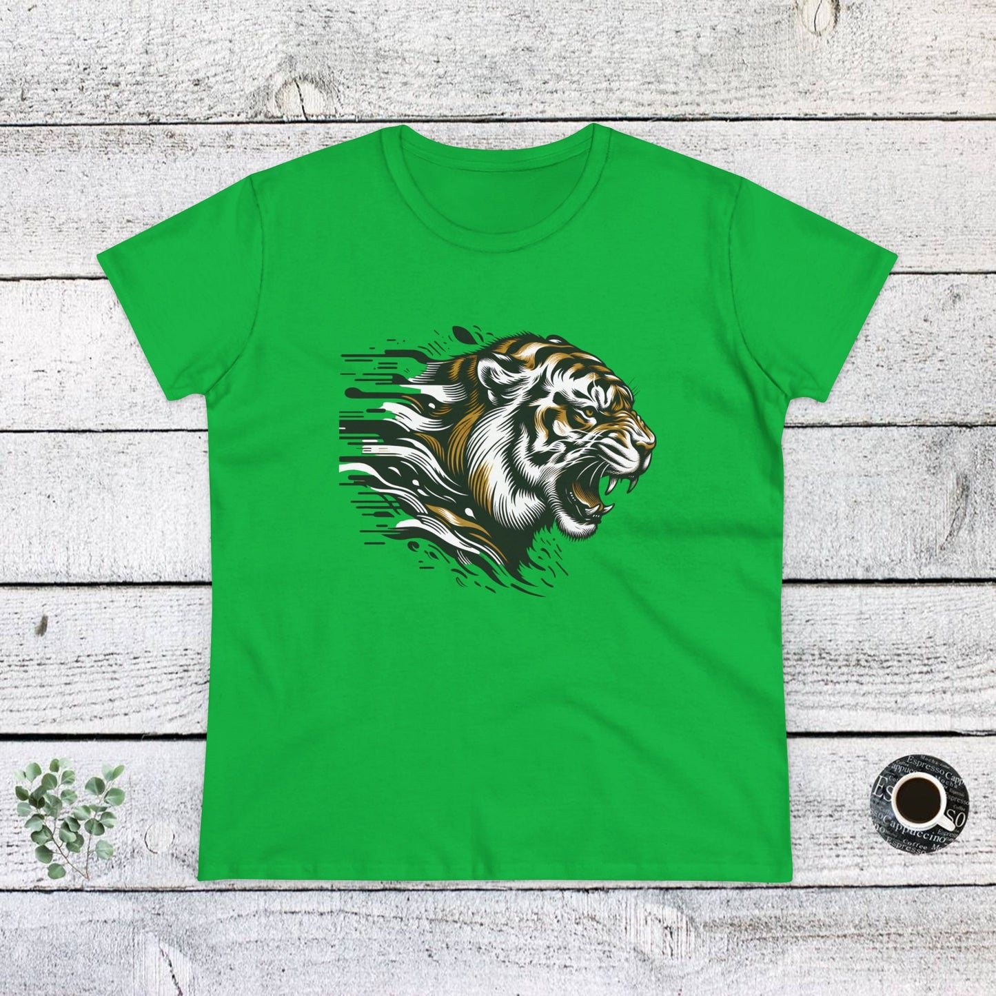 fierce tiger graphic cotton tee