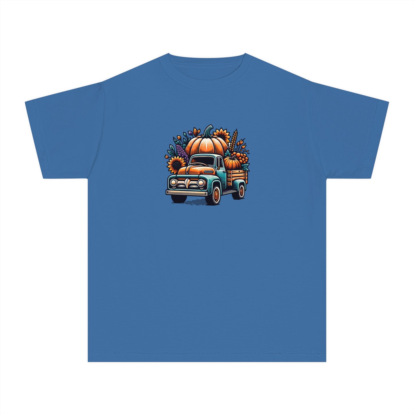 youth t-shirt - pumpkin truck!