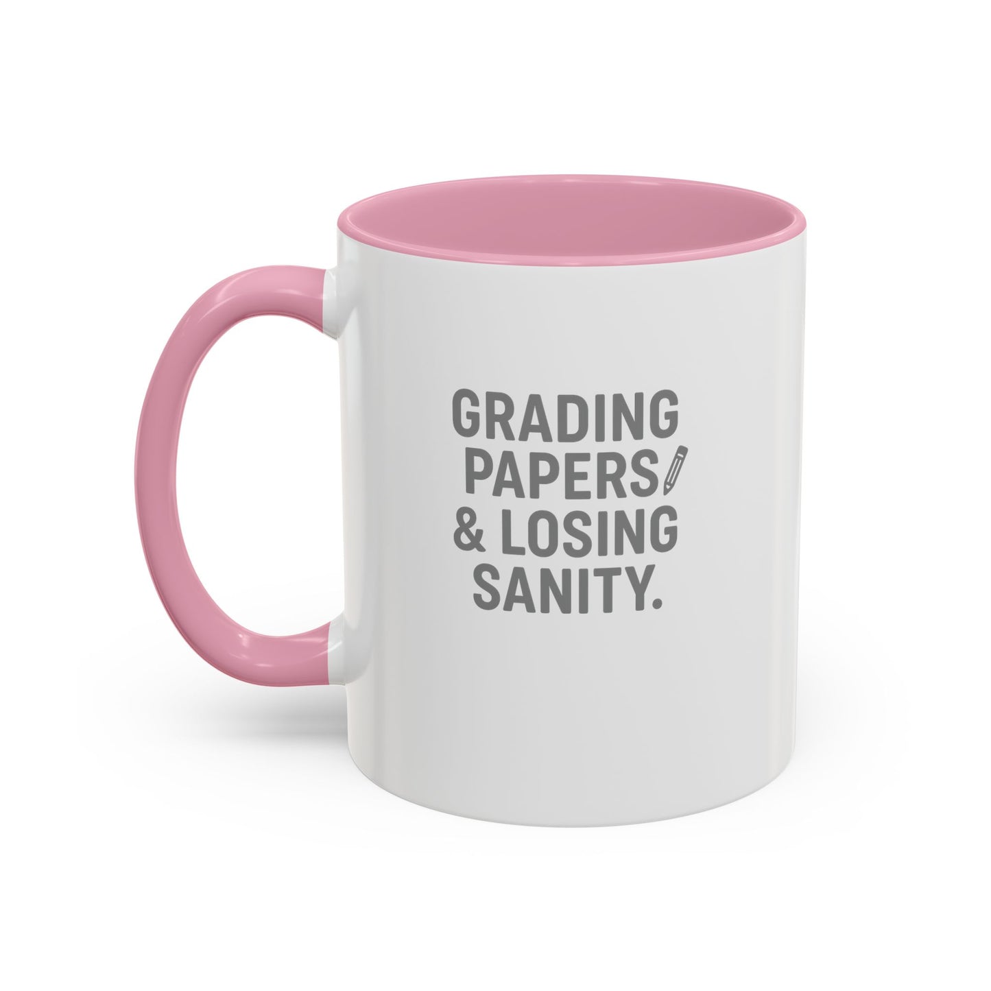 colorful grading papers & losing sanity mug – perfect gift for teachers. teachers with attitude.