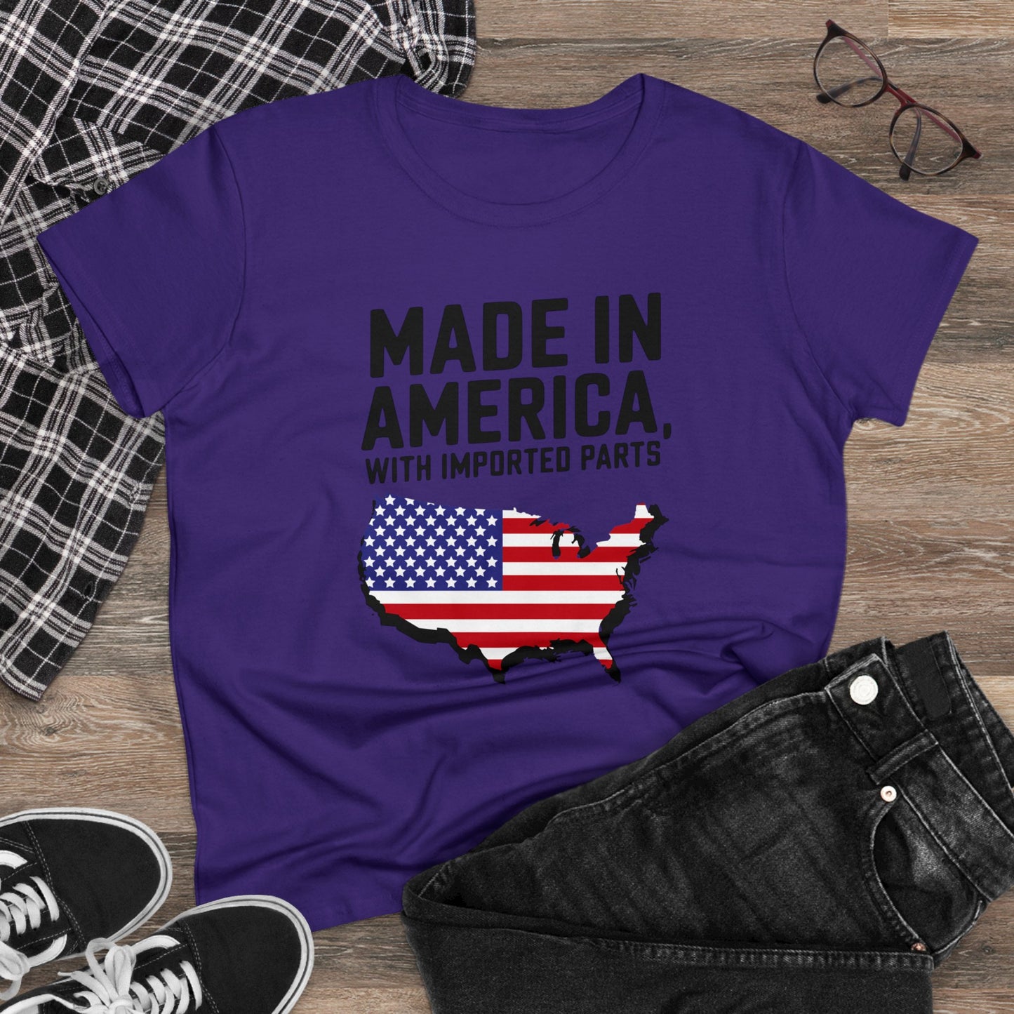 women's t-shirt, women's tee, funny gift, election, made in america!
