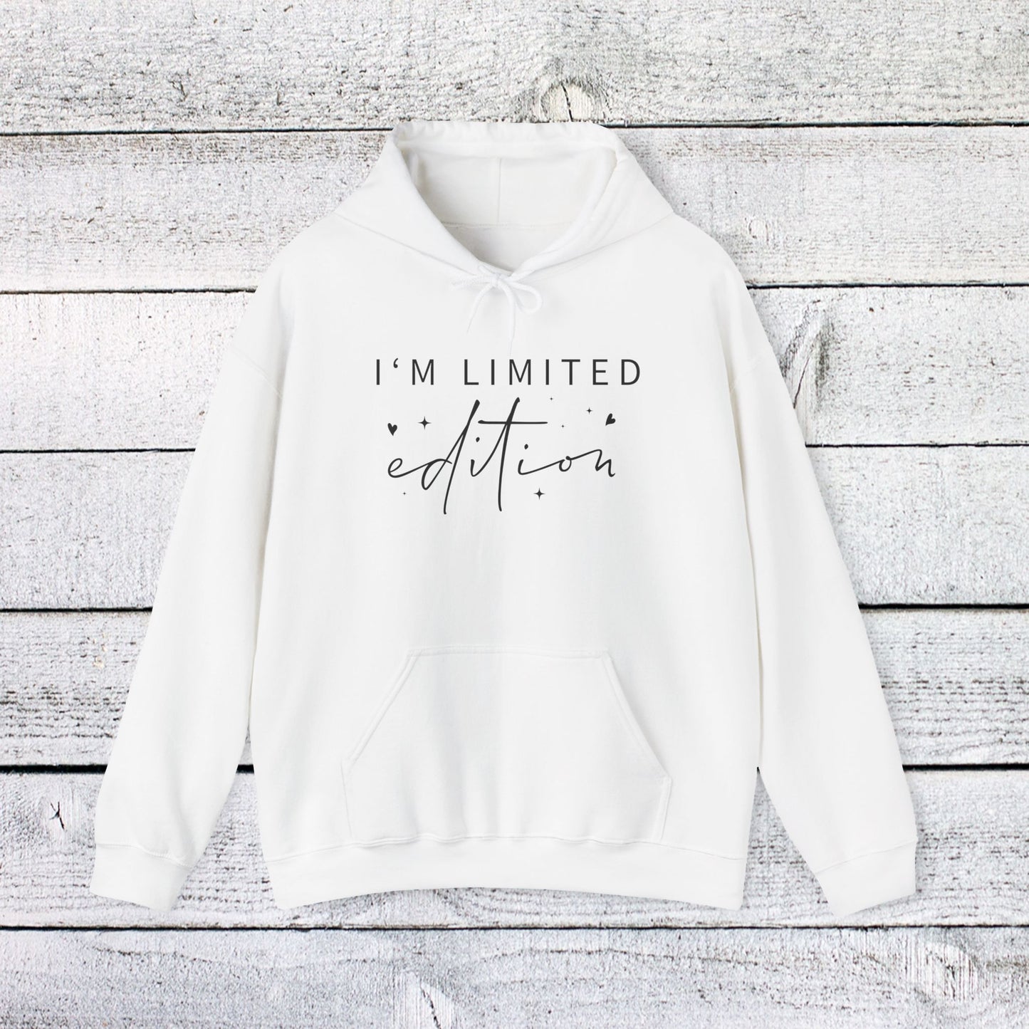 unisex heavy blend™ hooded sweatshirt - i’m limited edition - unique confidence quote