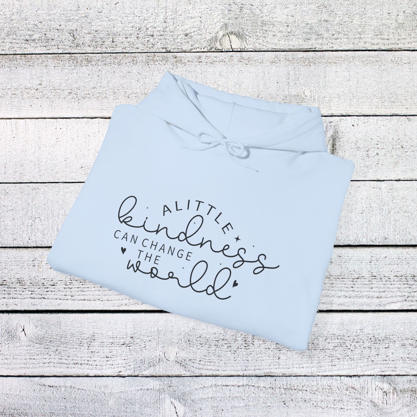 unisex heavy blend™ hooded sweatshirt - a little kindness can change the world - positive quote