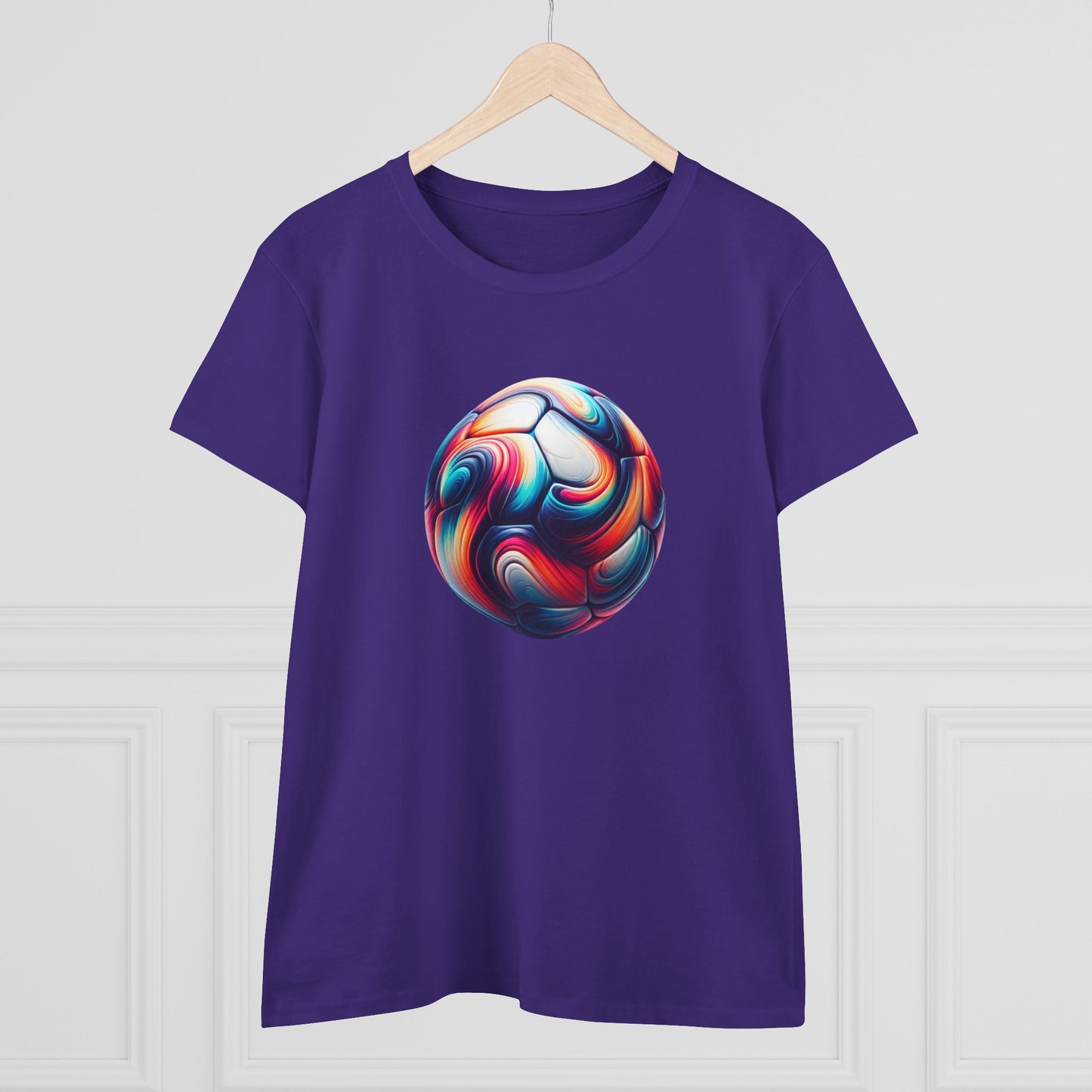 stylish women's cotton tee for sports enthusiasts