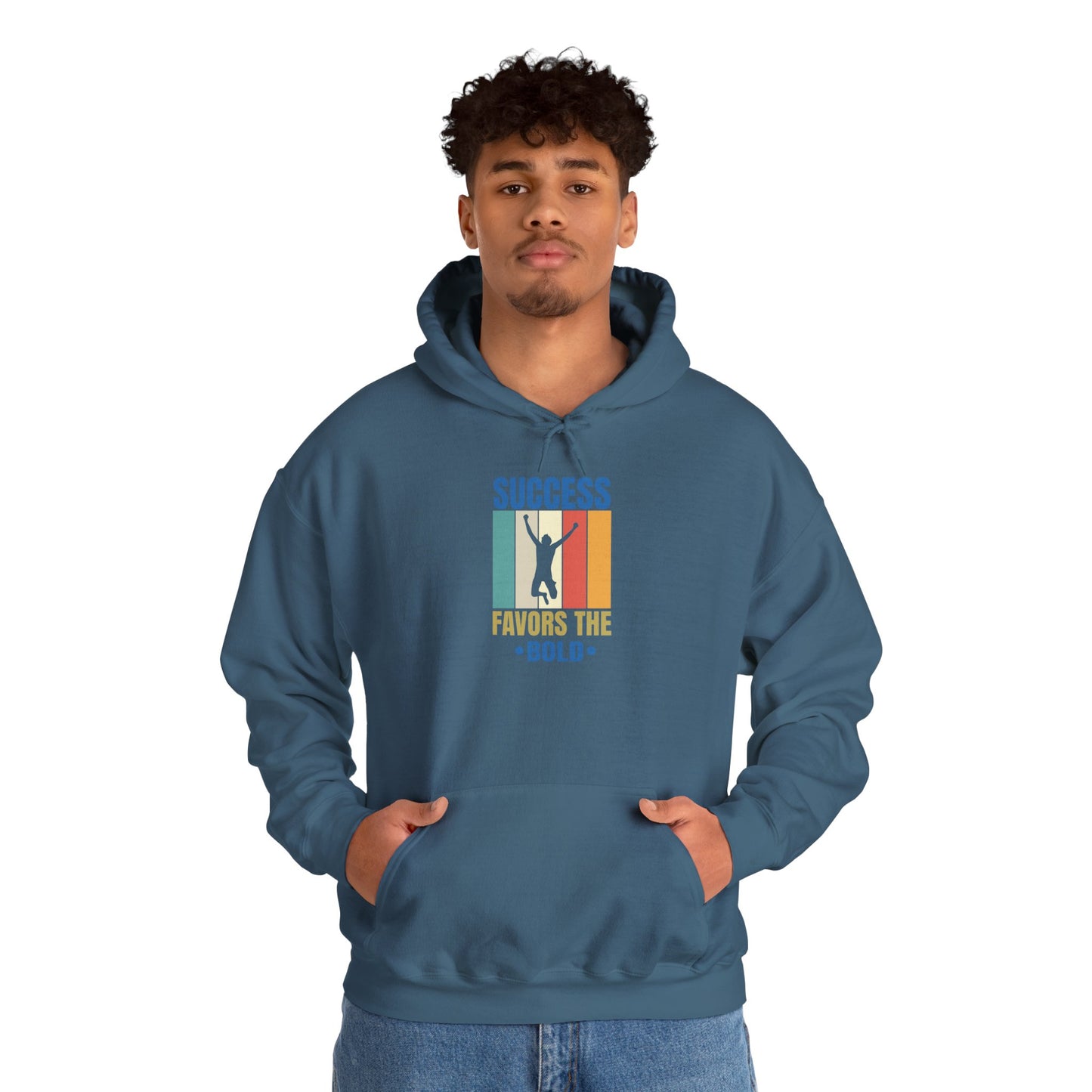 unisex heavy blend™ hooded sweatshirt - success favors the bold - risk and reward quote