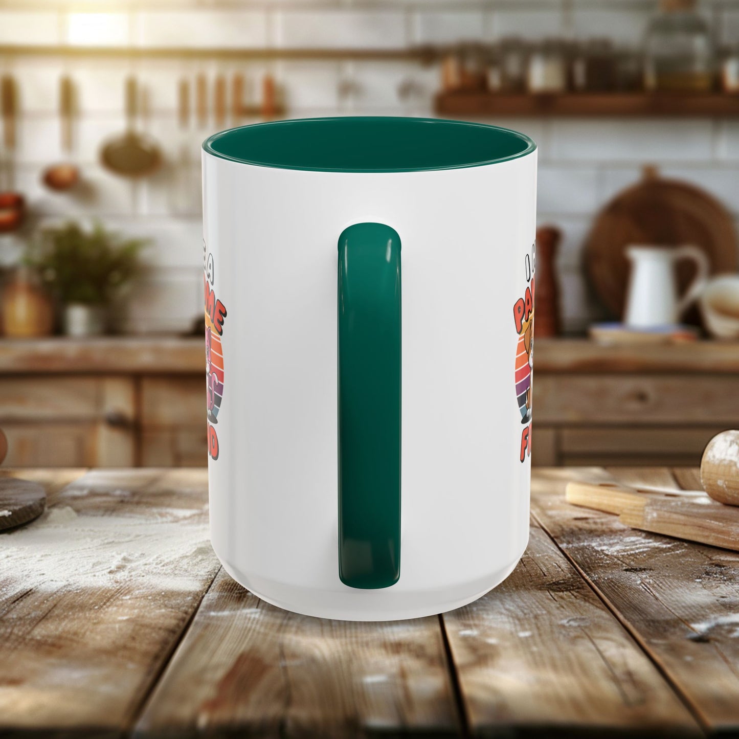 colorful mugs (11oz, 15oz) - i have a pawesome friend | funny dog lover gift | cute pet quote design