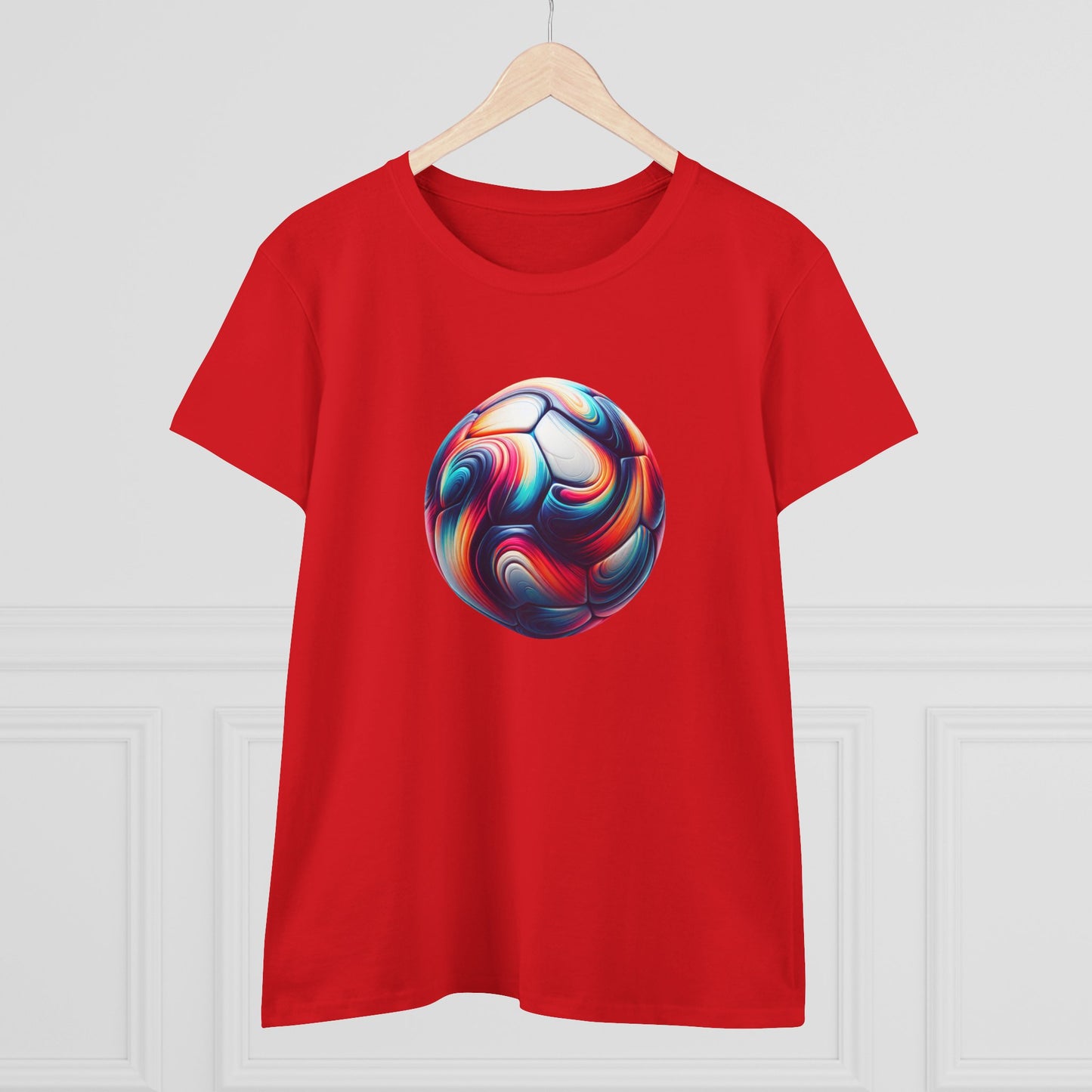 stylish women's cotton tee for sports enthusiasts