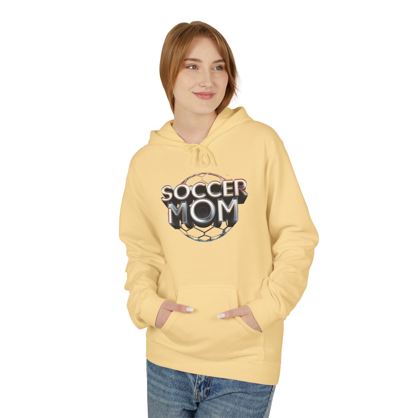 trendy unisex softstyle hoodie - perfect for soccer moms