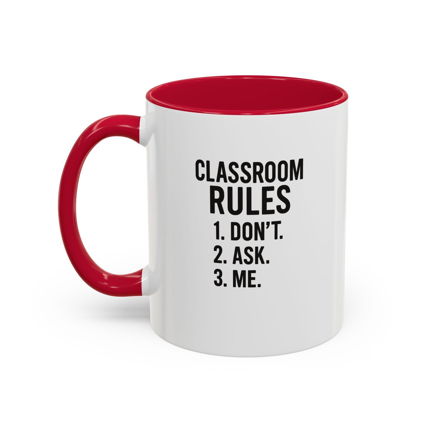 colorful classroom rules mug - perfect for teachers and students. teachers with attitude.