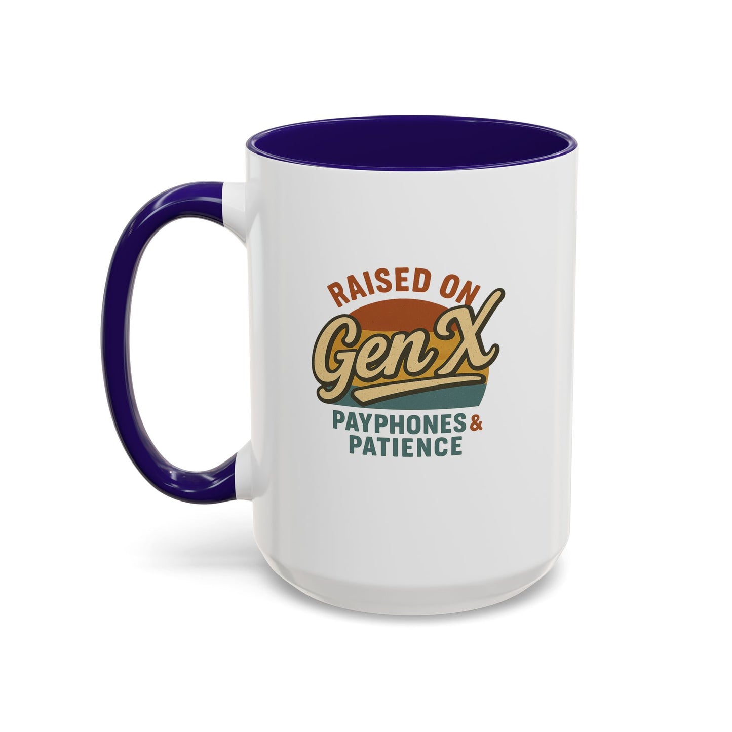 colorful 'raised on gen x' mug - perfect gift for nostalgic coffee lovers