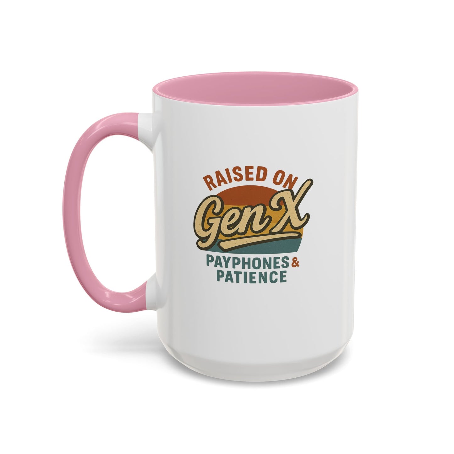 colorful 'raised on gen x' mug - perfect gift for nostalgic coffee lovers