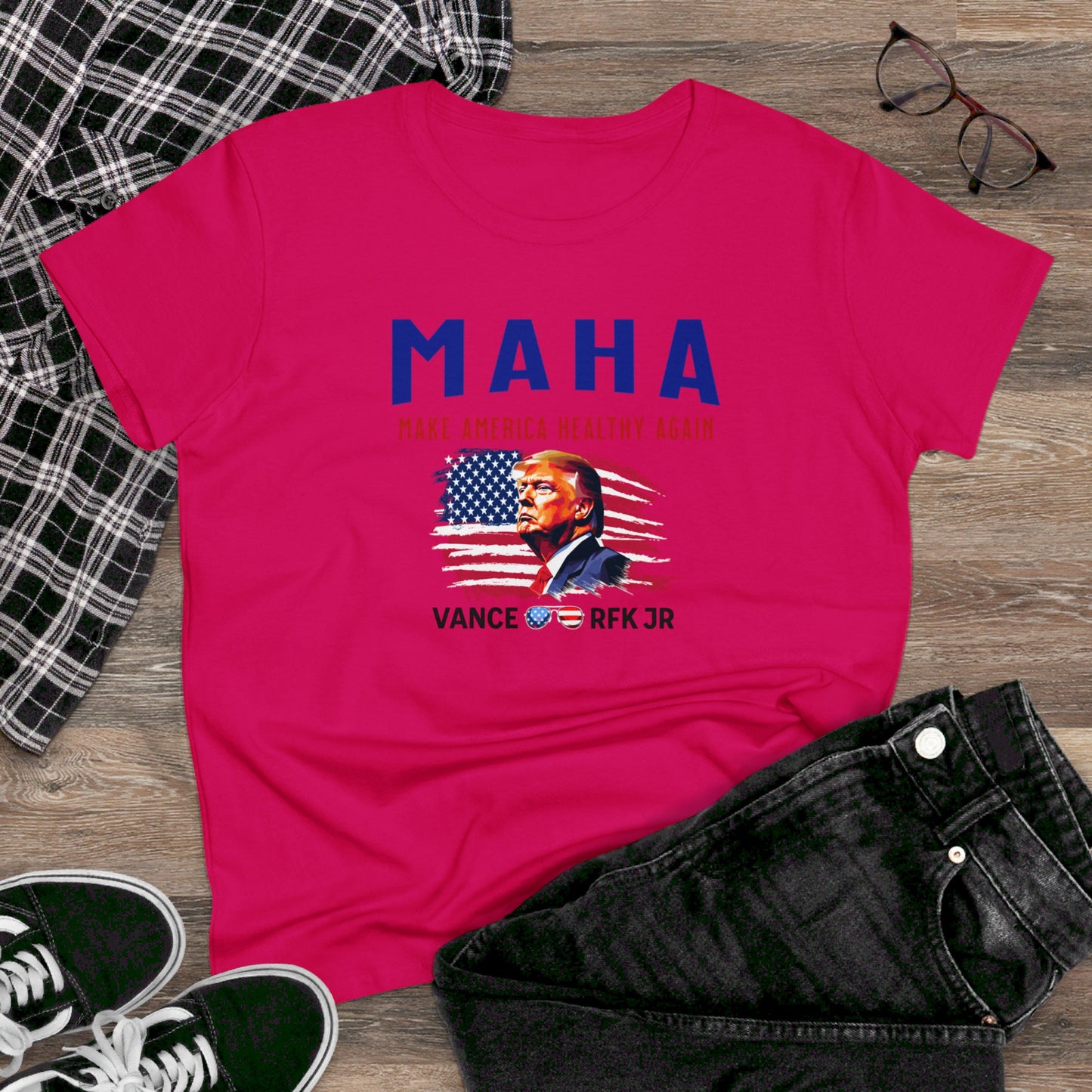 women's t-shirt - make america healthy again (maha)