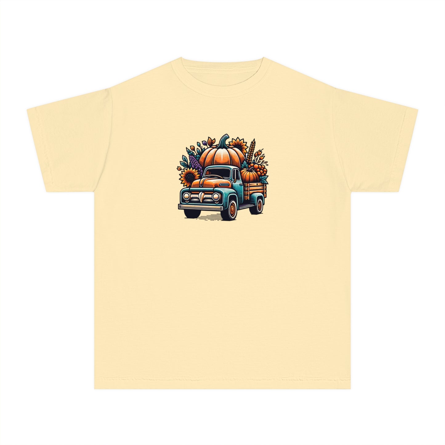 youth t-shirt - pumpkin truck!
