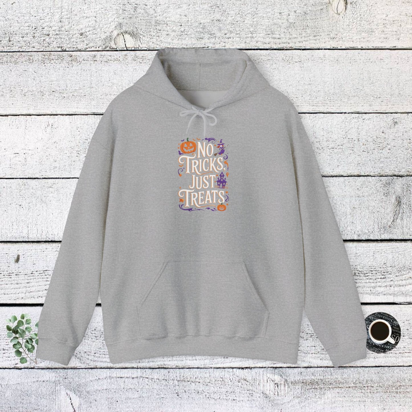 unisex hoodie - halloween hoodie -no tricks just treats!