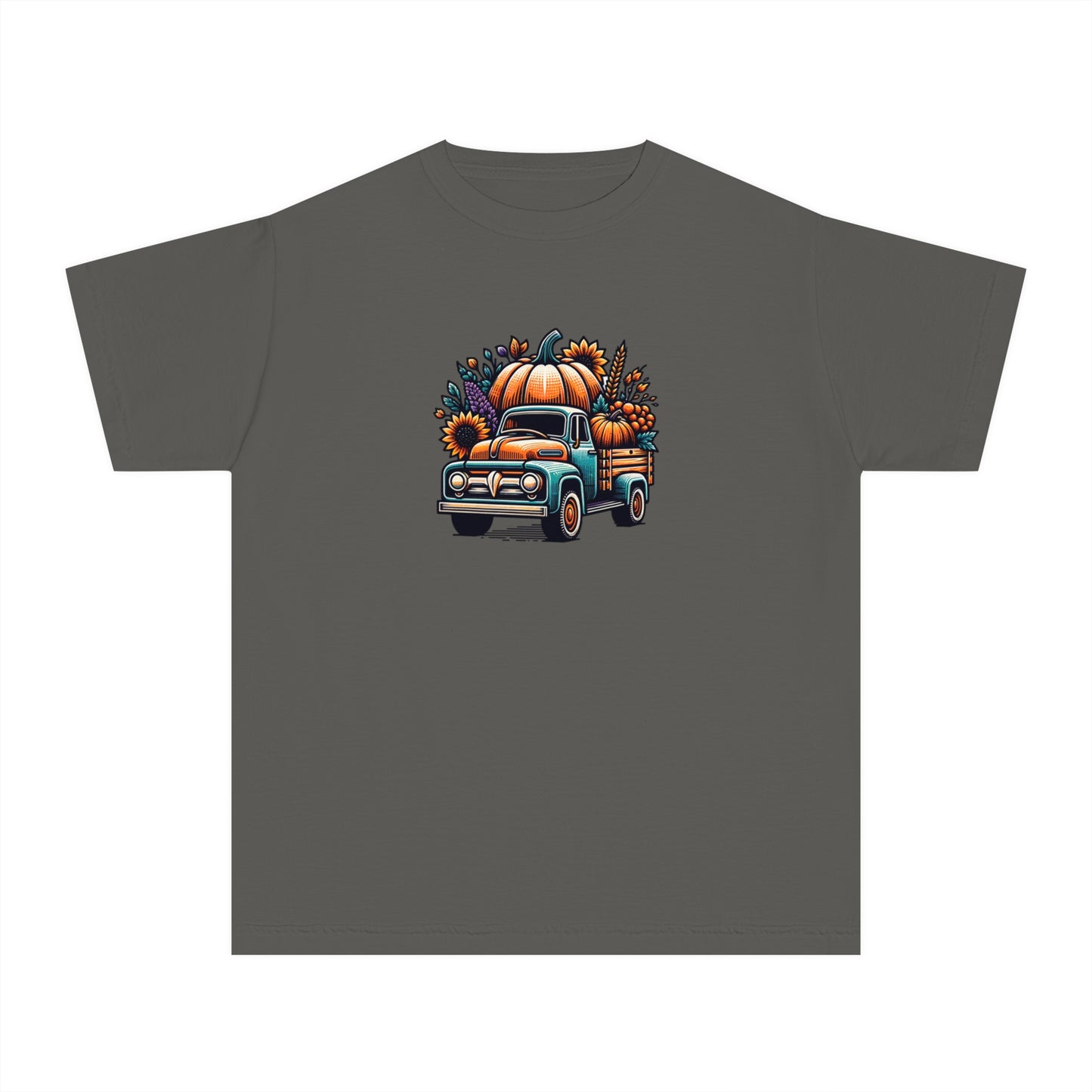 youth t-shirt - pumpkin truck!