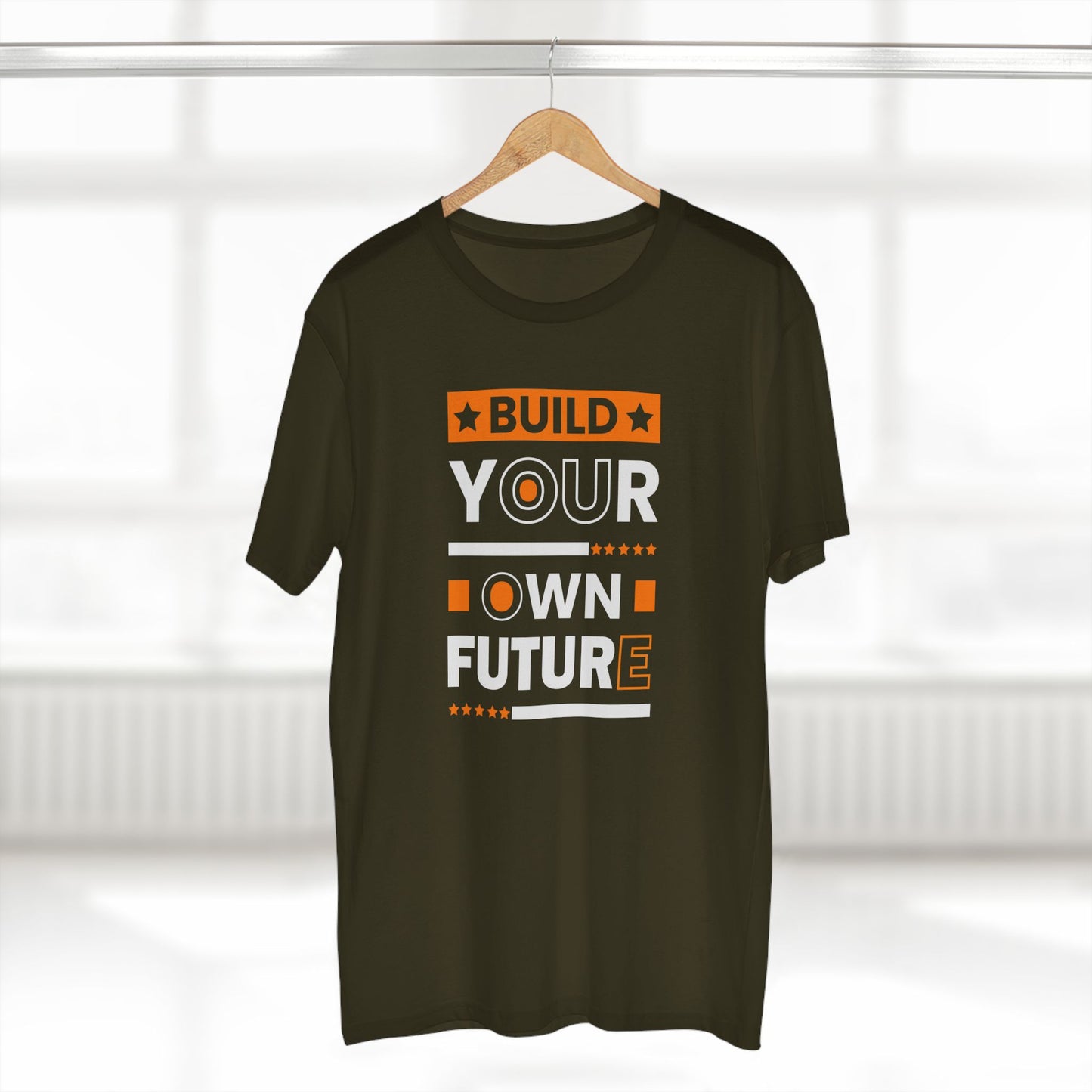 adult staple tee - build your own future - empowerment message
