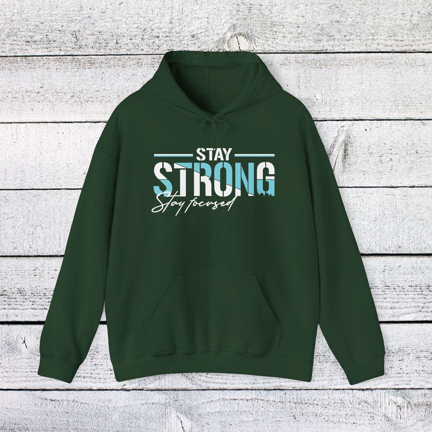 unisex heavy blend™ hooded sweatshirt - stay strong - simple motivation design