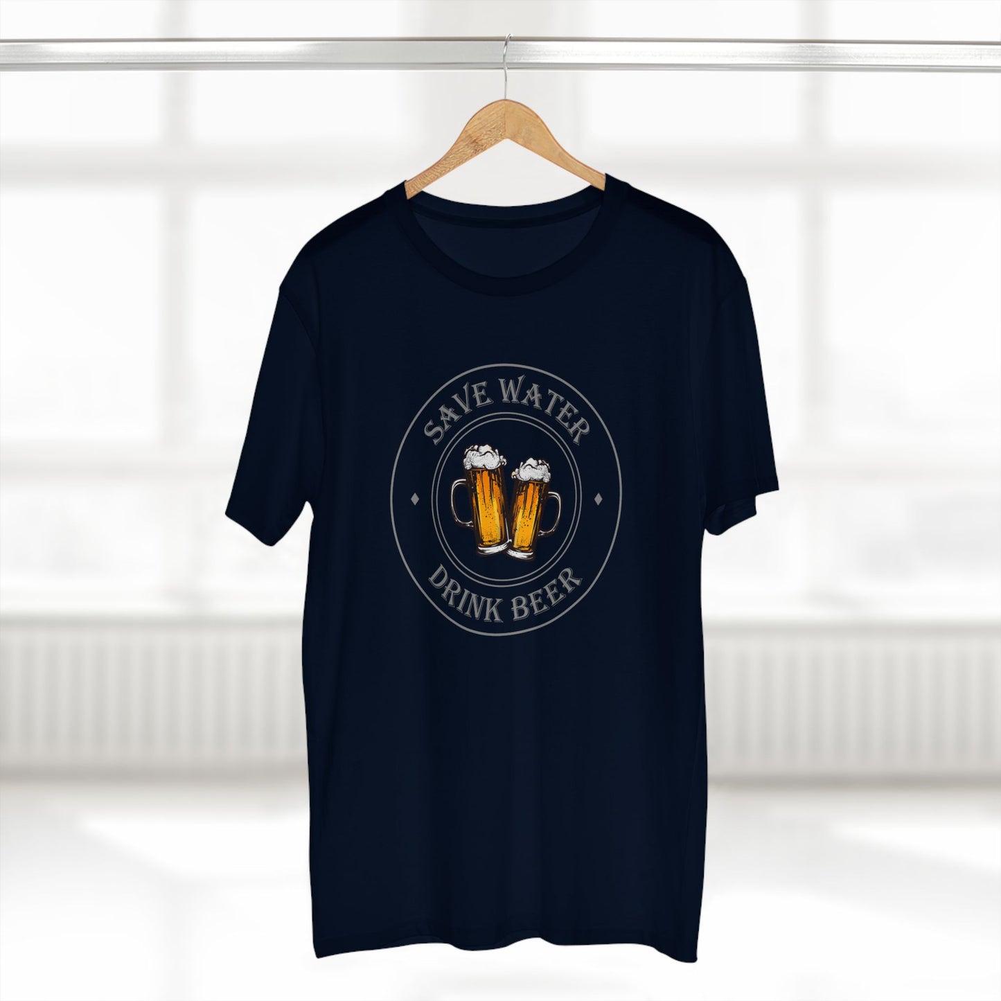 mens t-shirt - drink beer