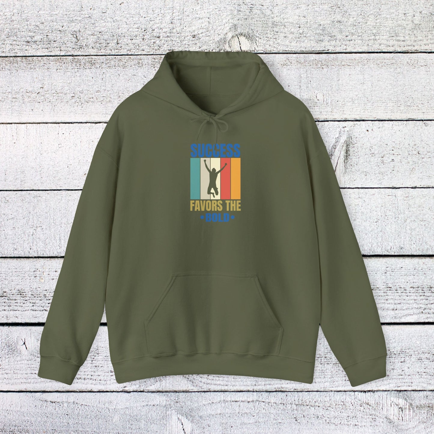 unisex heavy blend™ hooded sweatshirt - success favors the bold - risk and reward quote