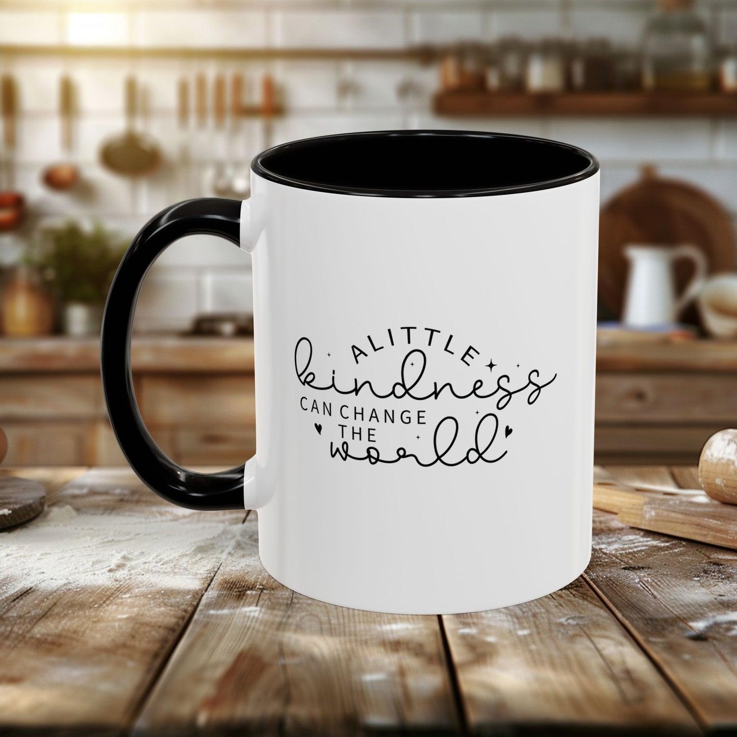 colorful mugs (11oz, 15oz) - a little kindness, a little less judgment - kindness quote