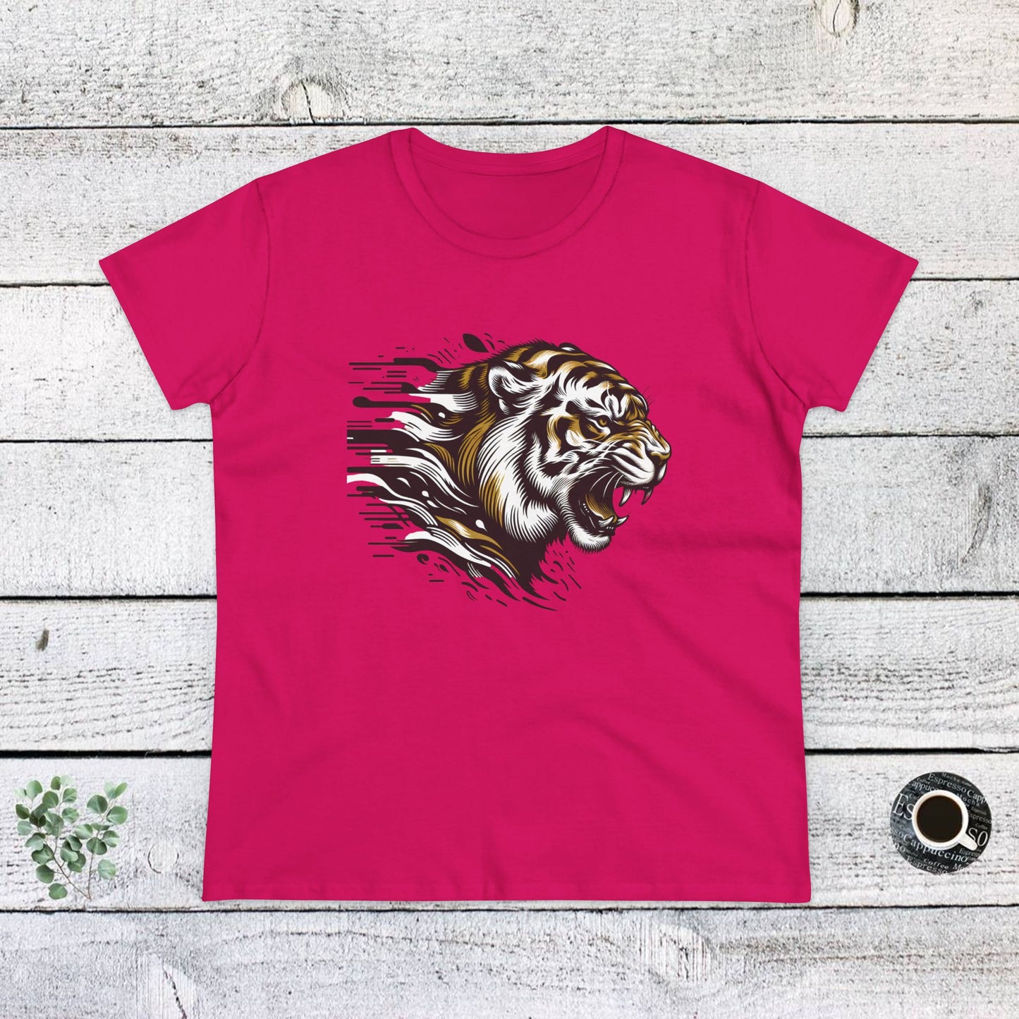 fierce tiger graphic cotton tee
