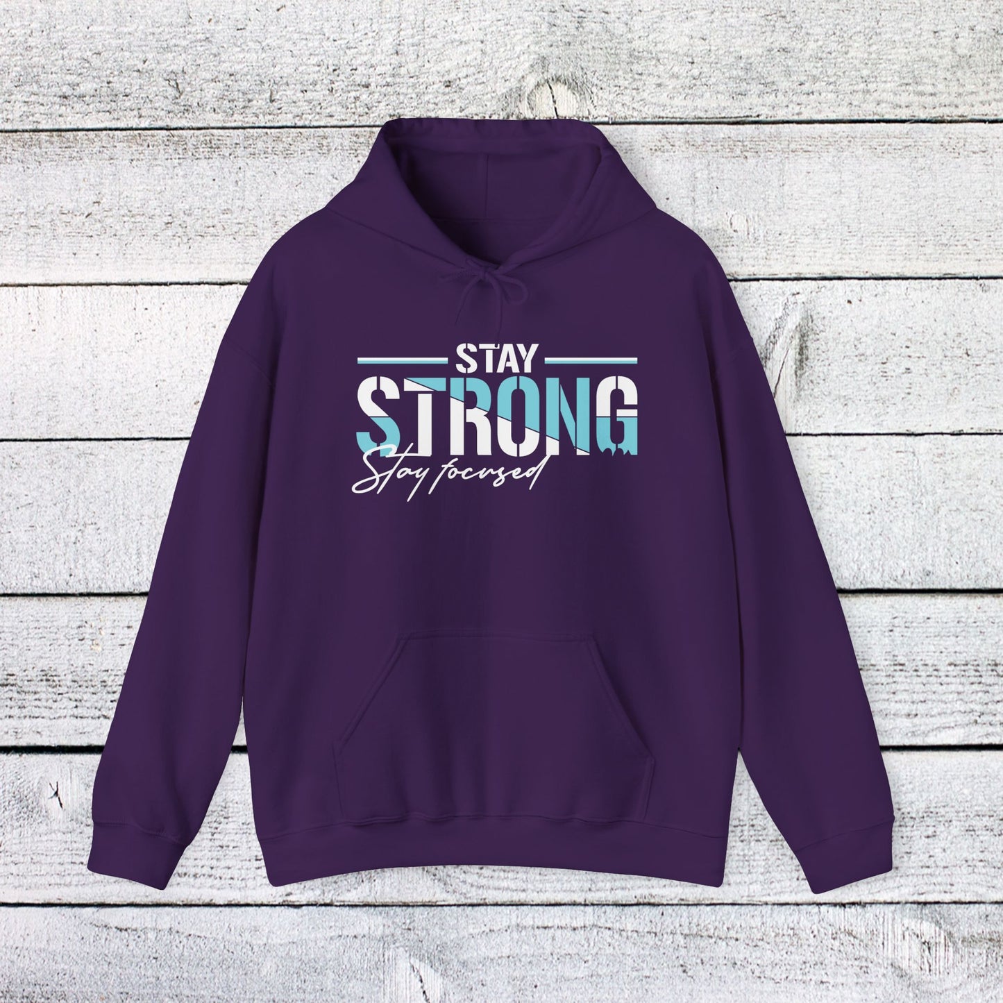 unisex heavy blend™ hooded sweatshirt - stay strong - simple motivation design