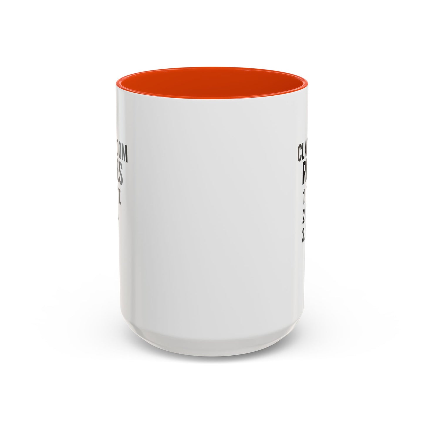colorful classroom rules mug - perfect for teachers and students. teachers with attitude.