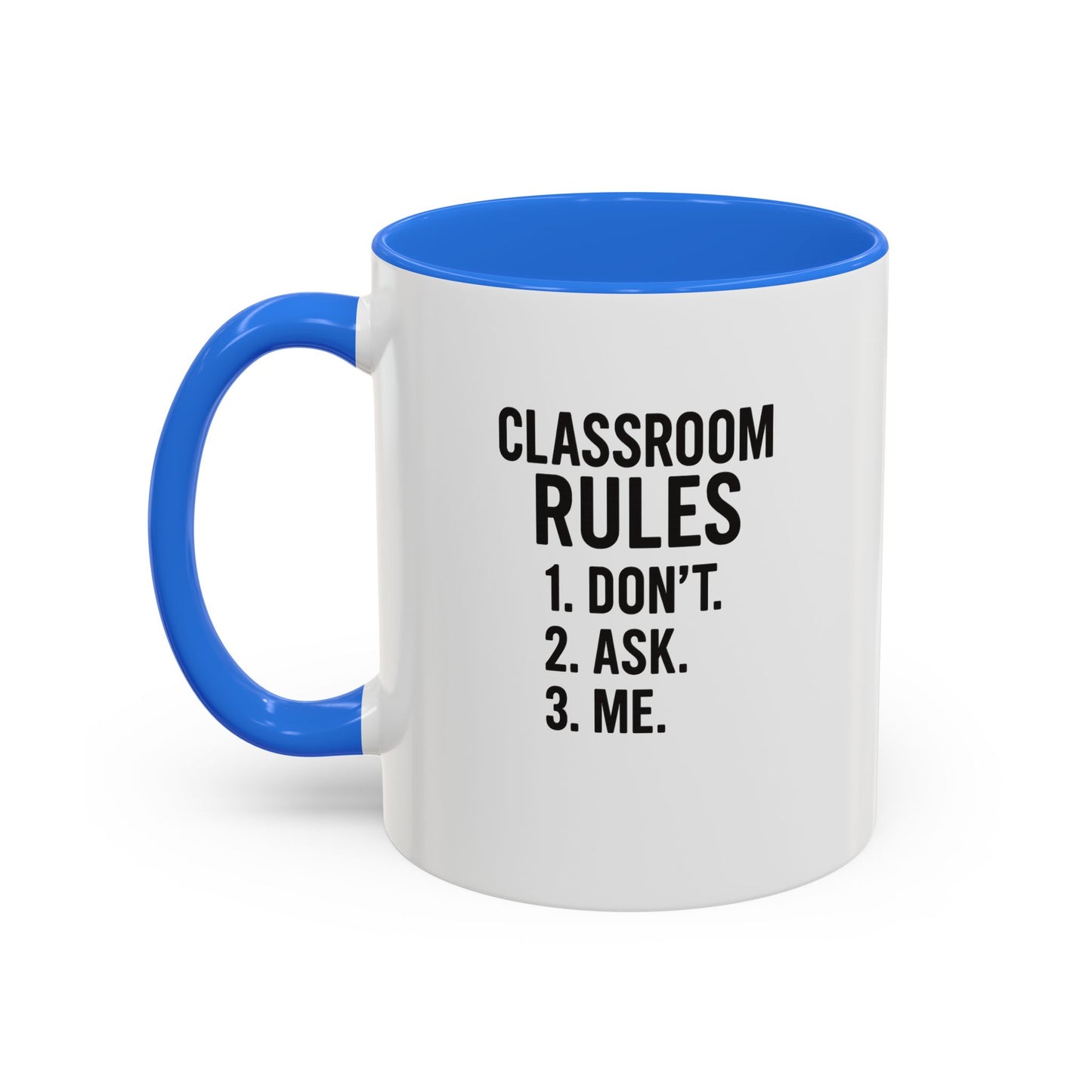colorful classroom rules mug - perfect for teachers and students. teachers with attitude.
