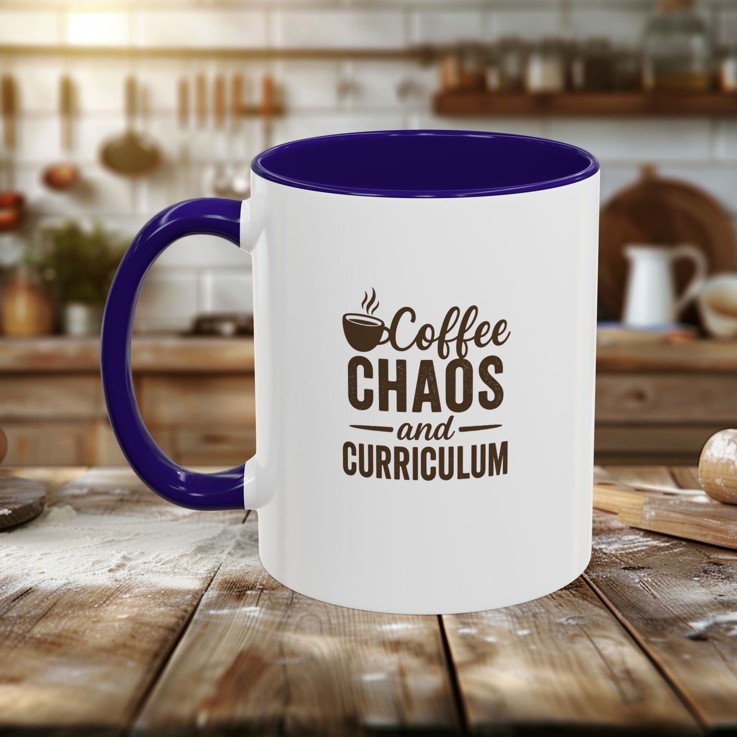 colorful coffee mug - perfect for teachers | teachers with attitude | coffee chaos and curriculum