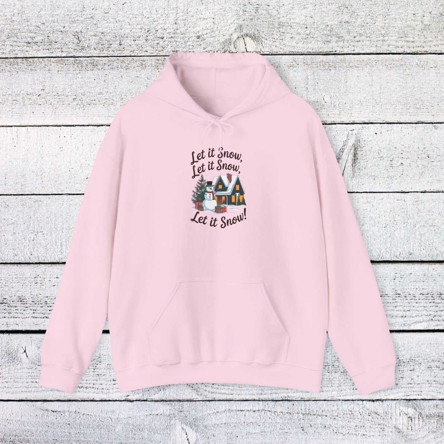 men's and women's christmas sweatshirt. let it snow! unisex christmas sweatshirt.