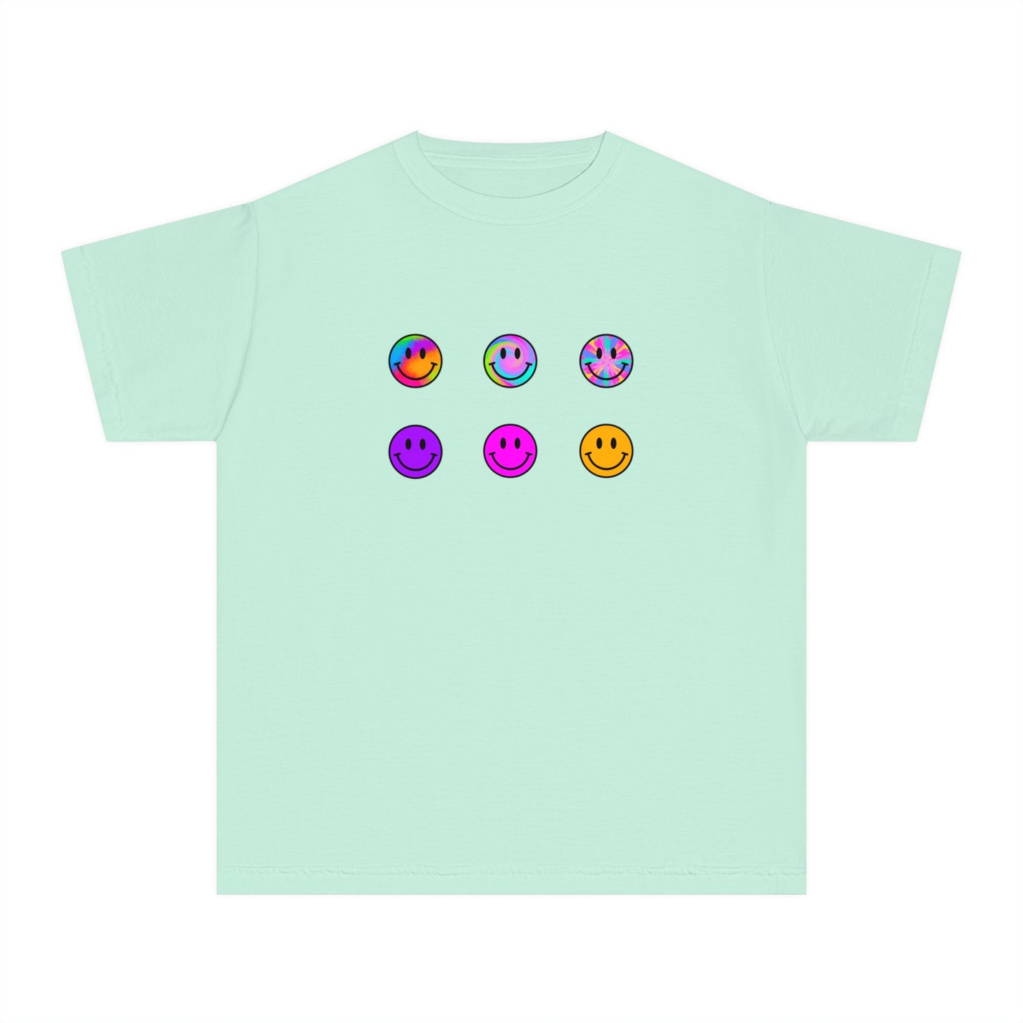 youth t-shirt - smiley faces