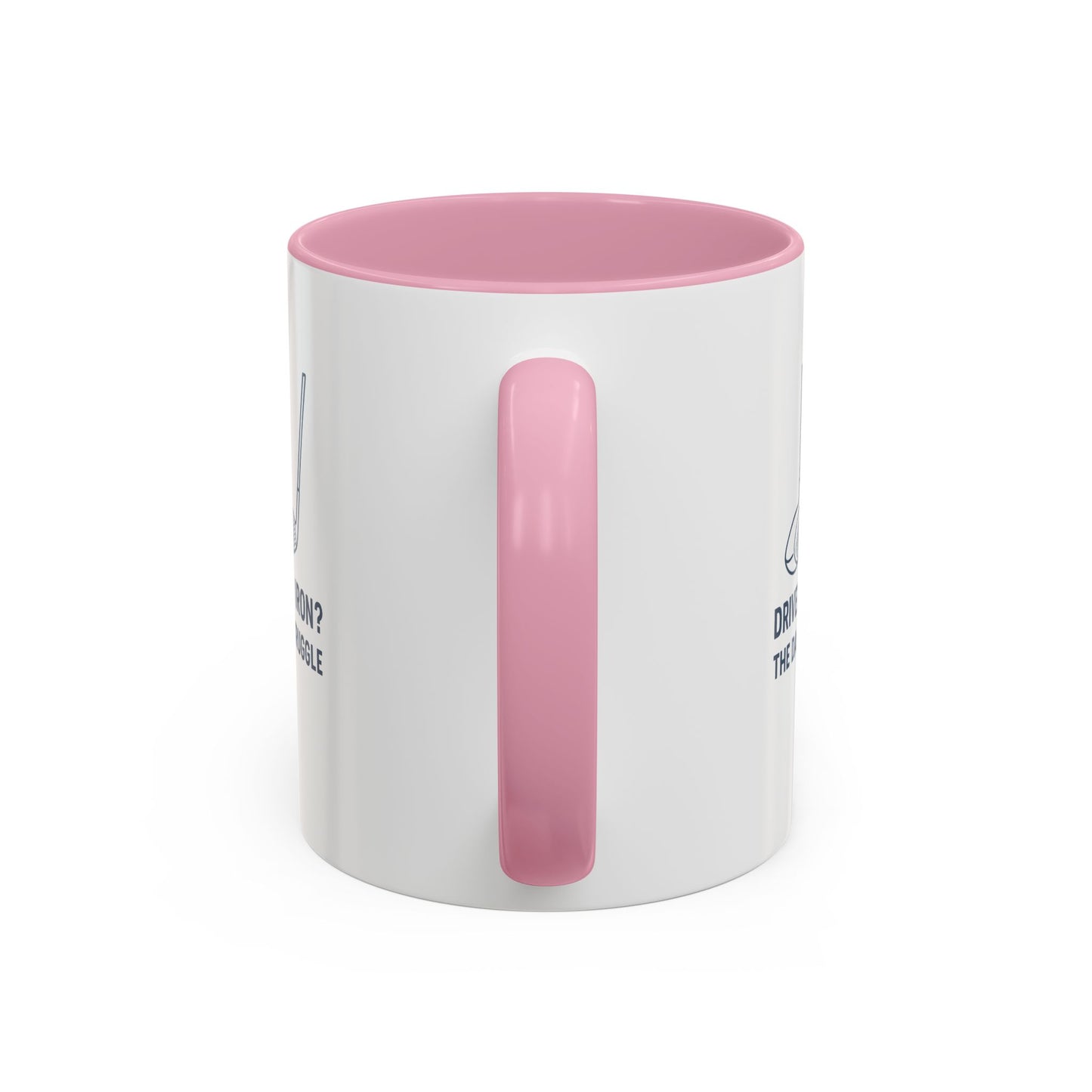 colorful golf mug - driver or iron? the daily struggle