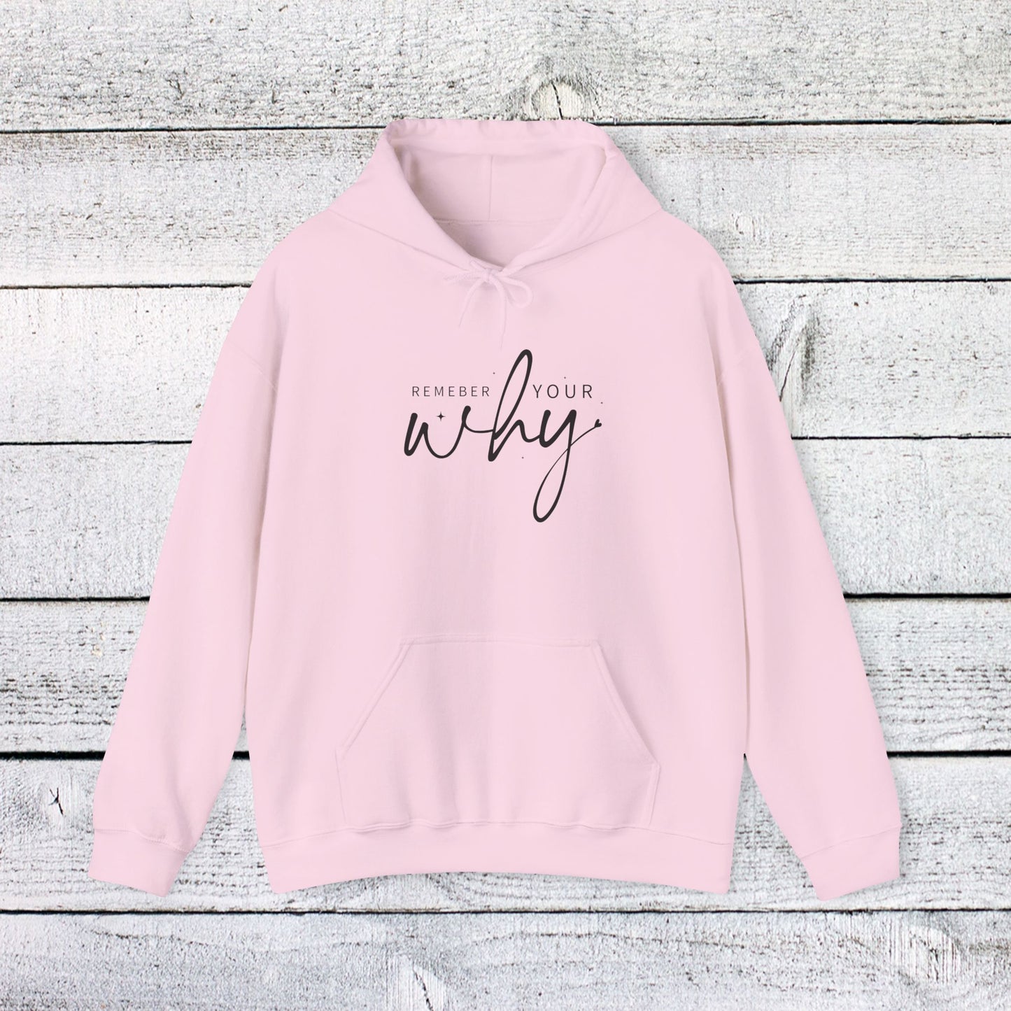 unisex heavy blend™ hooded sweatshirt - remember your why - purpose driven motivation