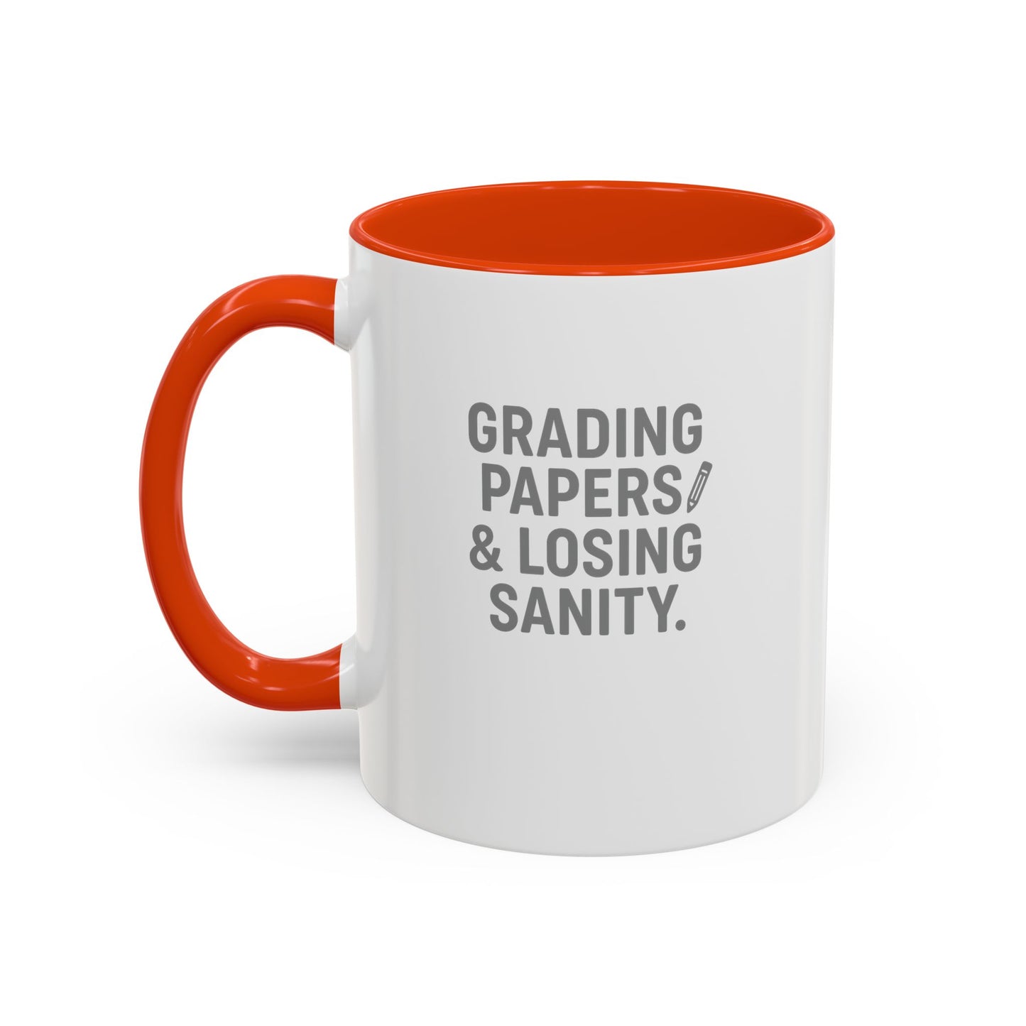 colorful grading papers & losing sanity mug – perfect gift for teachers. teachers with attitude.