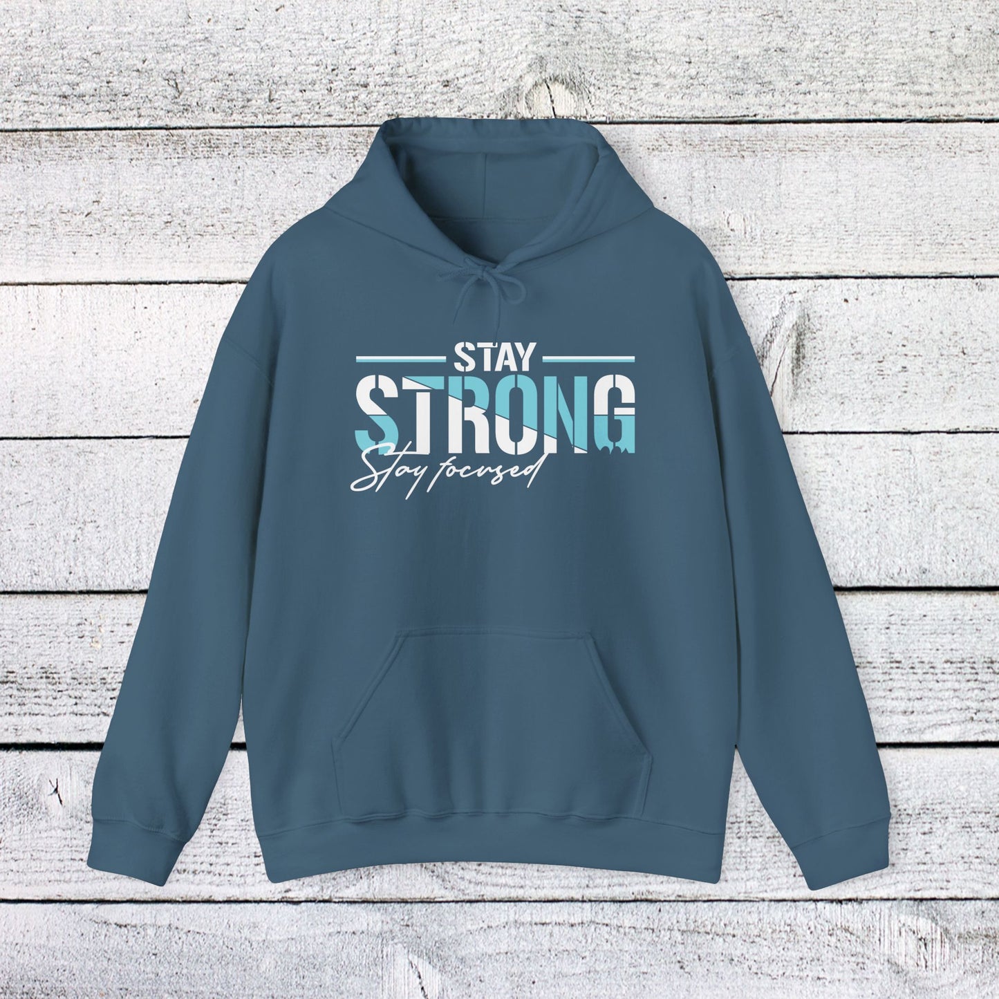 unisex heavy blend™ hooded sweatshirt - stay strong - simple motivation design