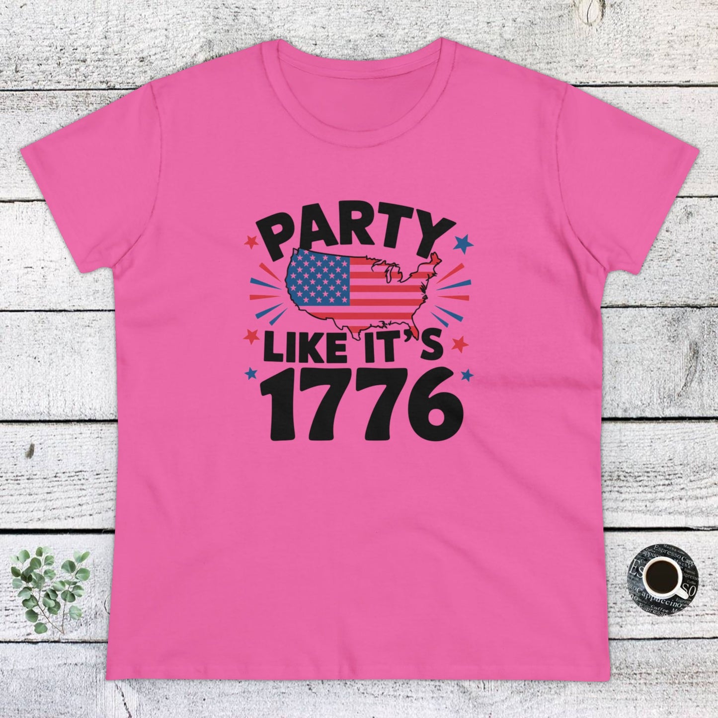 women's t-shirt, women's tee, funny gift, party like its 1776!
